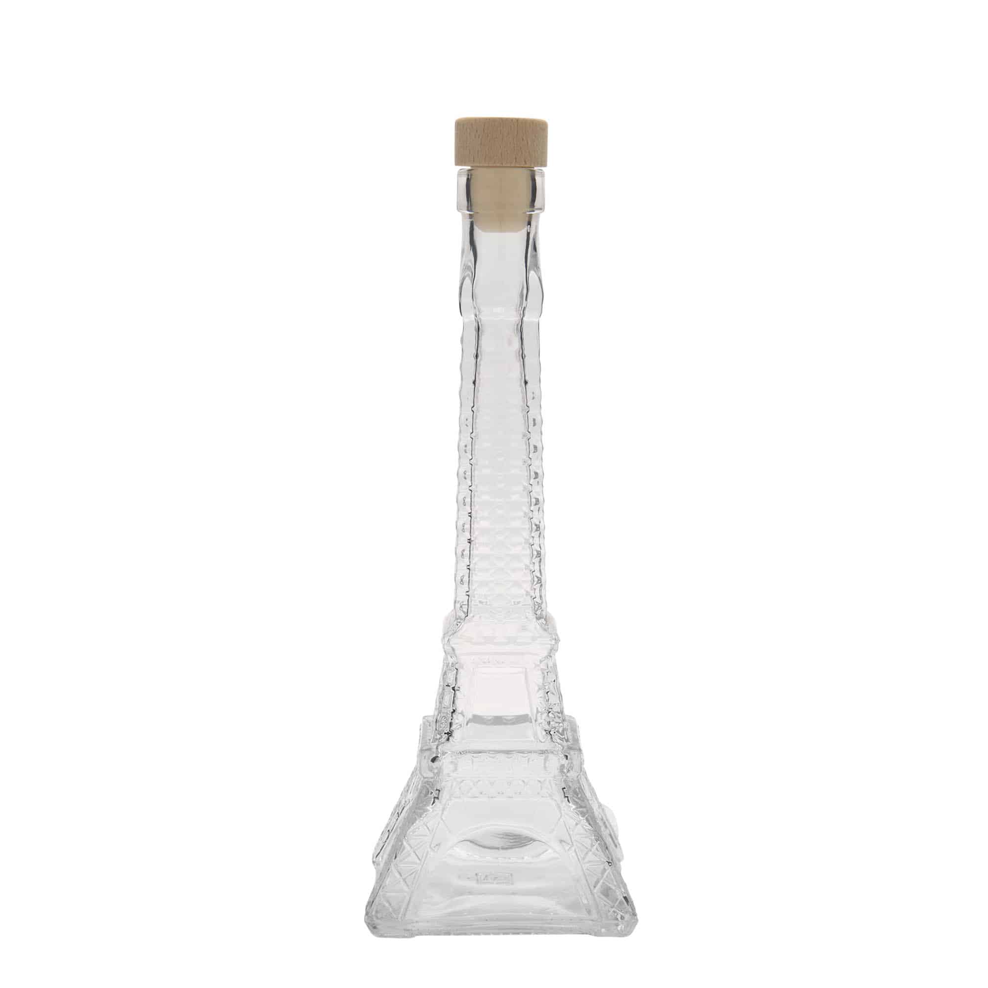 200 ml skleněná láhev 'Eiffelova věž', hrdlo: korek
