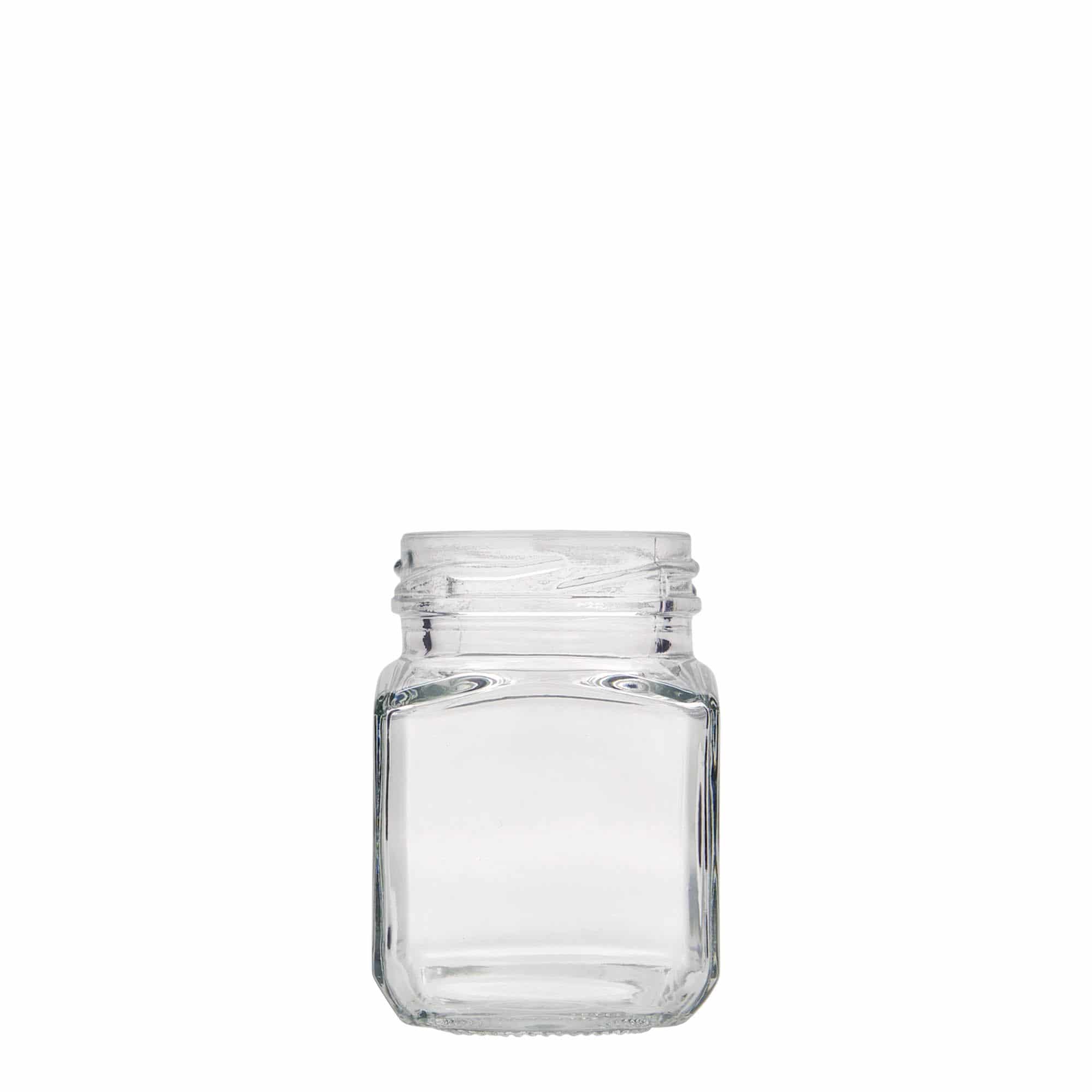 Čtyřúhelníková sklenice 106 ml, uzávěr: Twist Off (TO 48)
