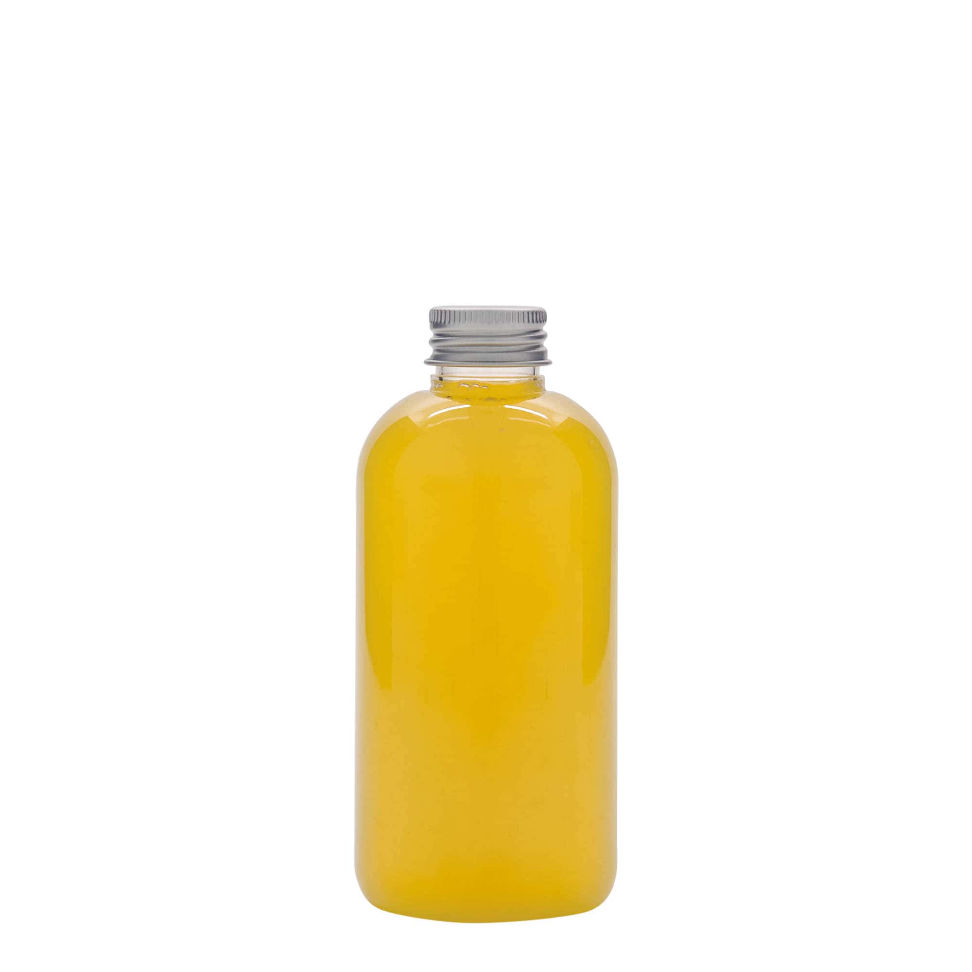 200 ml PET láhev „Boston“, plast, hrdlo: 24/410
