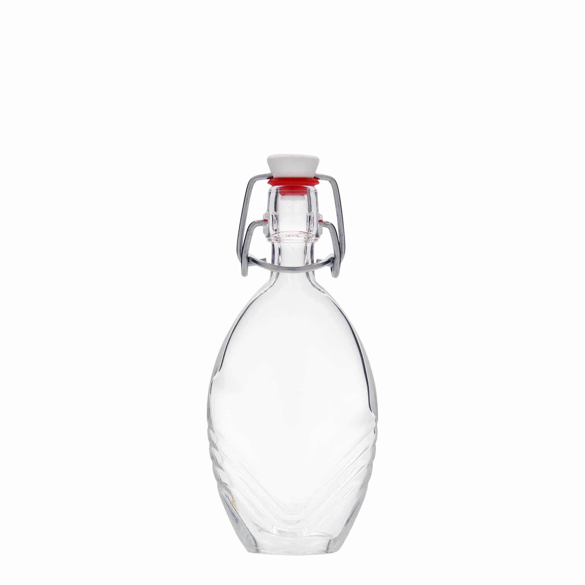 Skleněná lahev 40 ml 'Florence', oválná, uzávěr: třmenový uzávěr