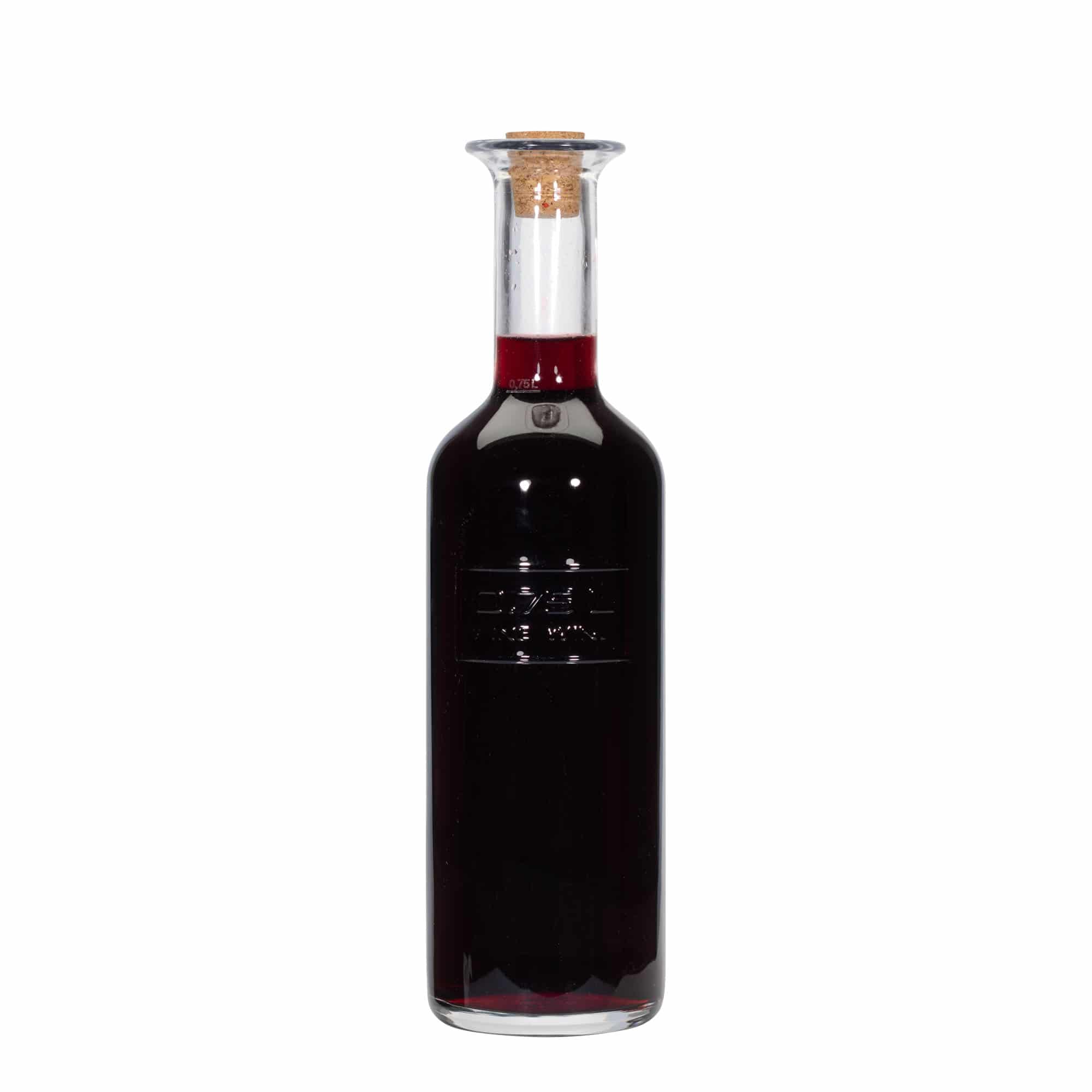 Skleněná lahev 750 ml 'Optima Fine Wine', uzávěr: korek