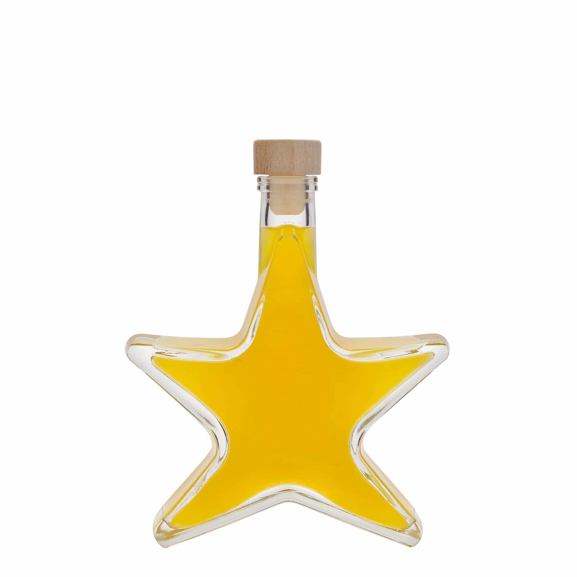 Skleněná lahev 200 ml 'Hvězda', uzávěr: korek