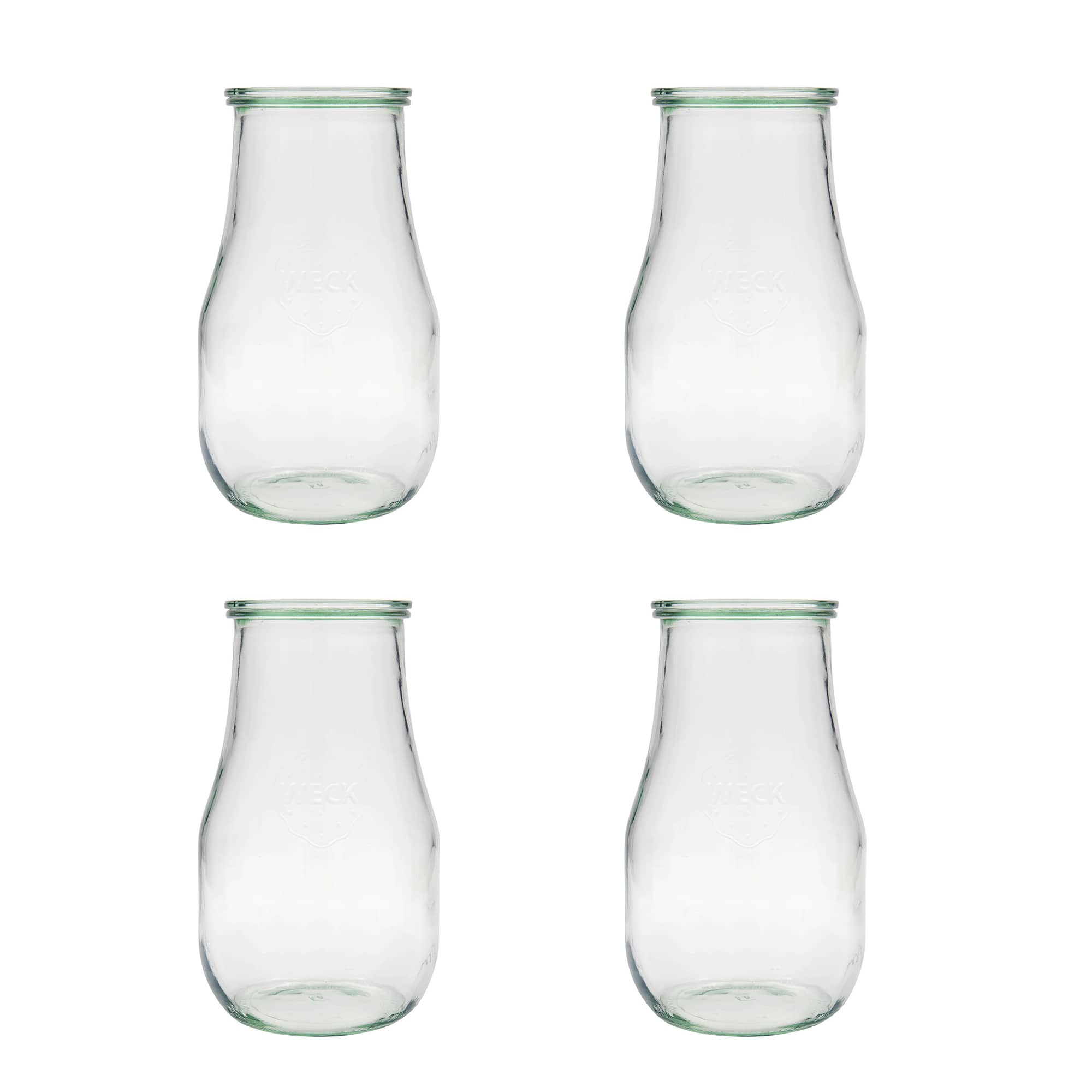 4x 2700 ml WECK tulipánová sklenice se skleněným víčkem RR 100