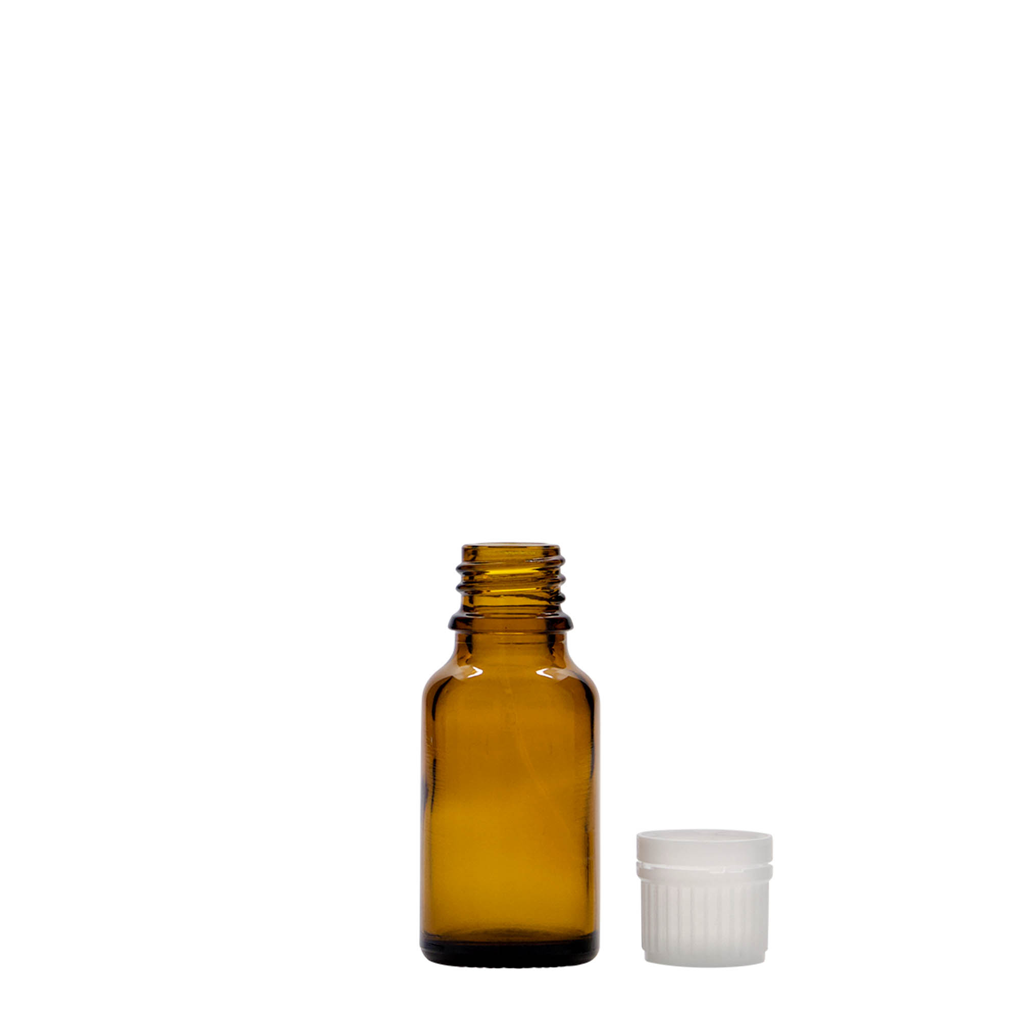 15 ml lékovka, sklo, hnědá, hrdlo: DIN 18