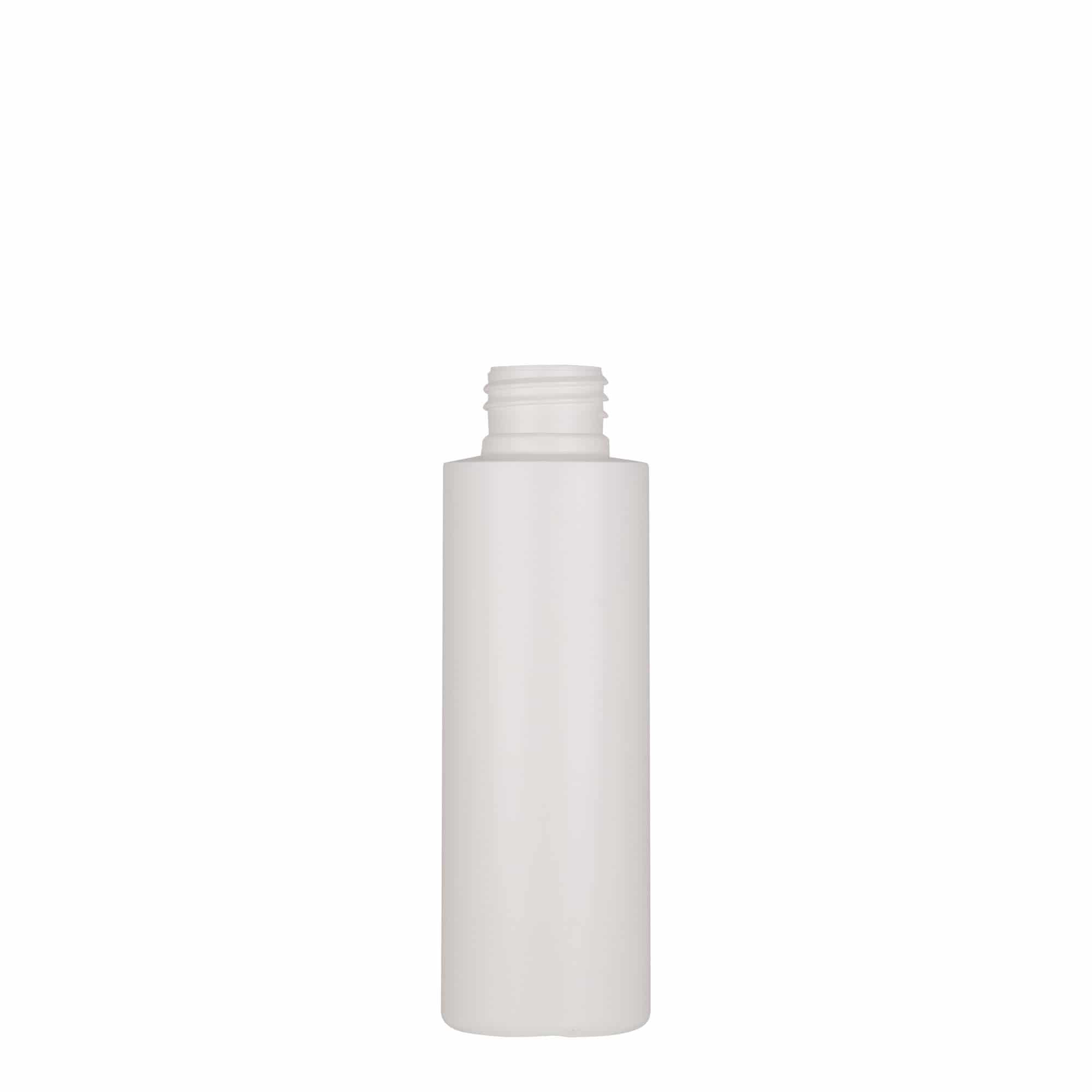 100 ml plastová lahvička 'Pipe', zelený HDPE, bílá, hrdlo: 24/410