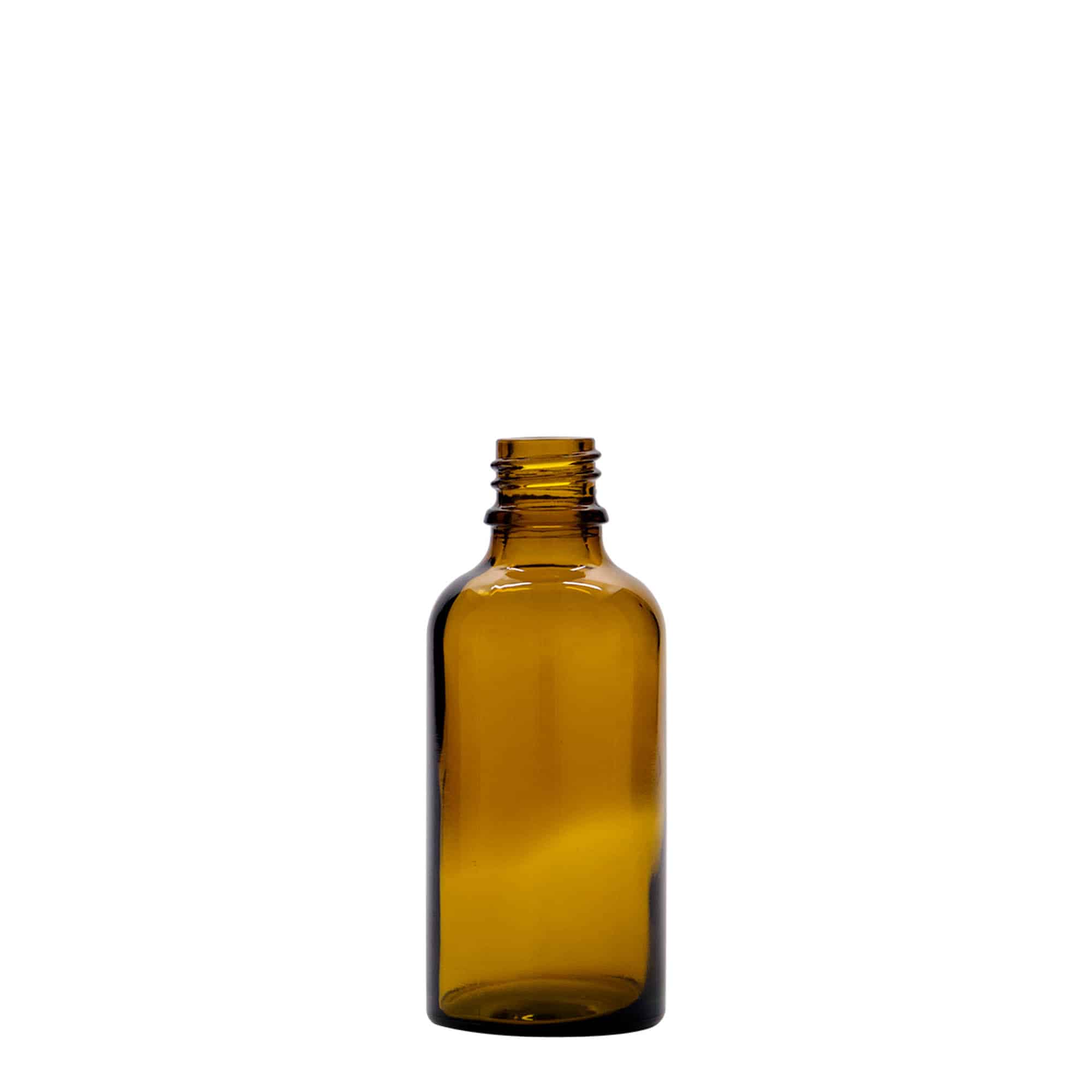 50 ml lahvička s kapátkem, lékařská, sklo, hnědočervená, hrdlo: DIN 18 50 ml lahvička s kapátkem, lékařská, sklo, hnědočervená, hrdlo: DIN 18