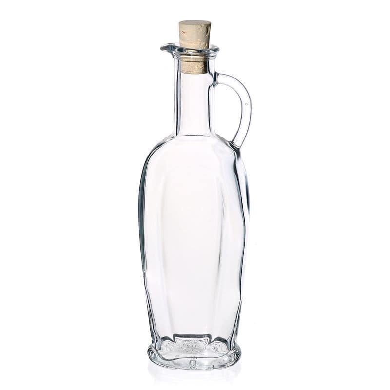 Skleněná lahev 250 ml 'Eleganta', oválná, uzávěr: korek