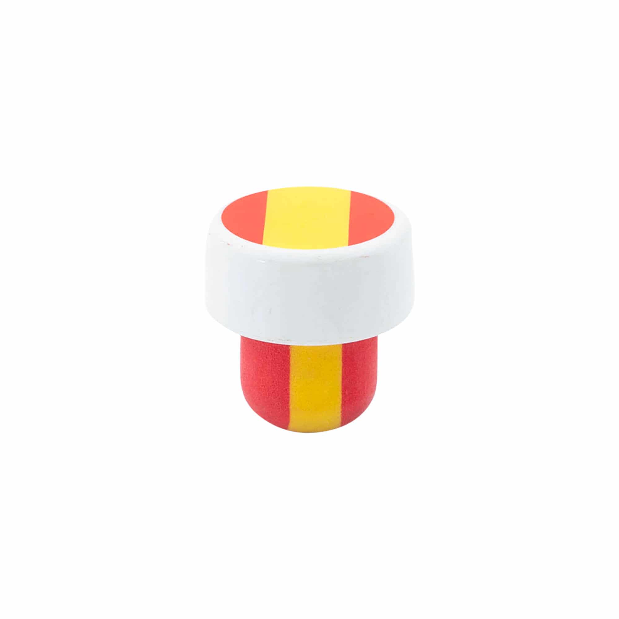 Korek s úchytem 19 mm 'Španělsko', plast, barevný, pro ústí: korek