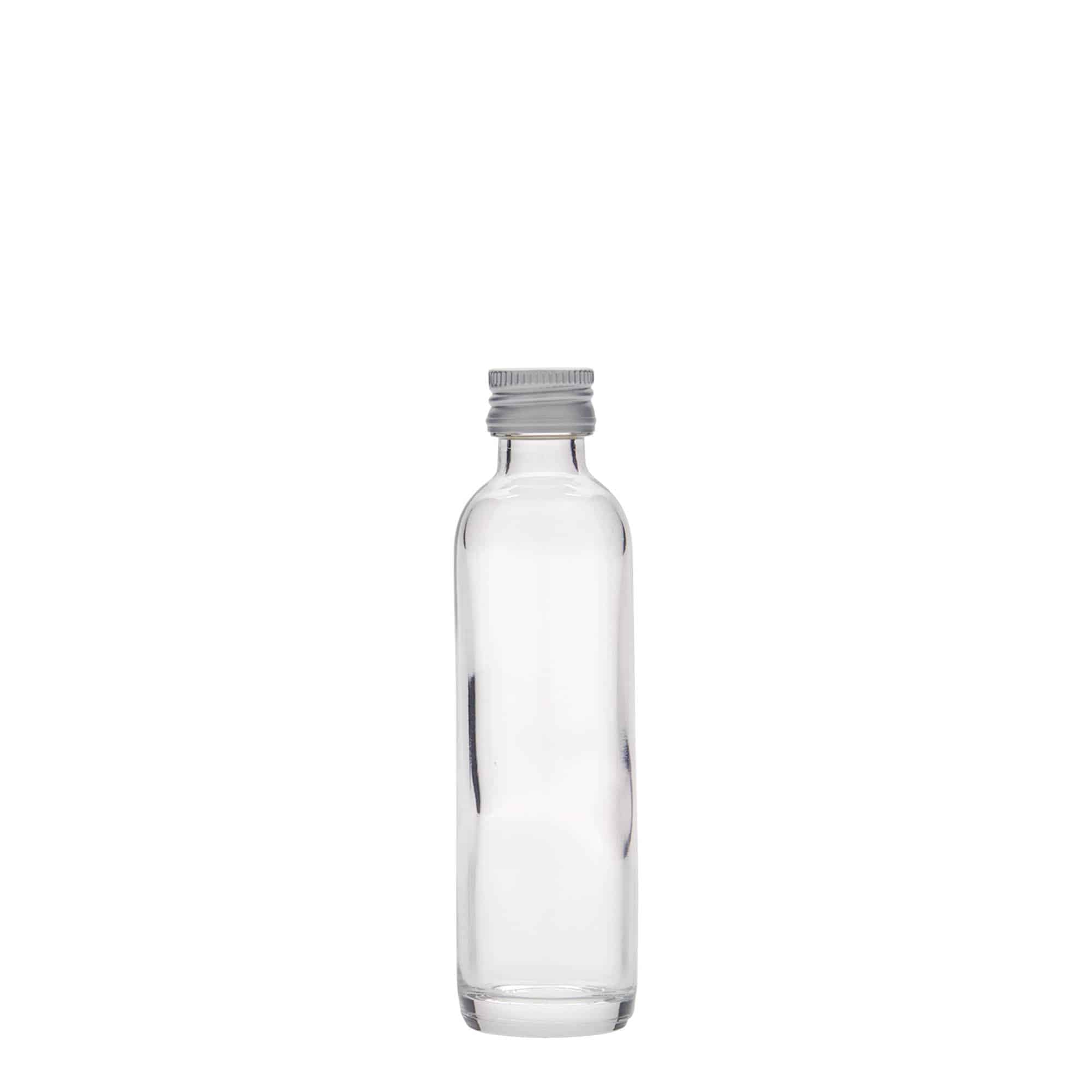 40 ml láhev s ryskou, sklo, hrdlo: PP 18