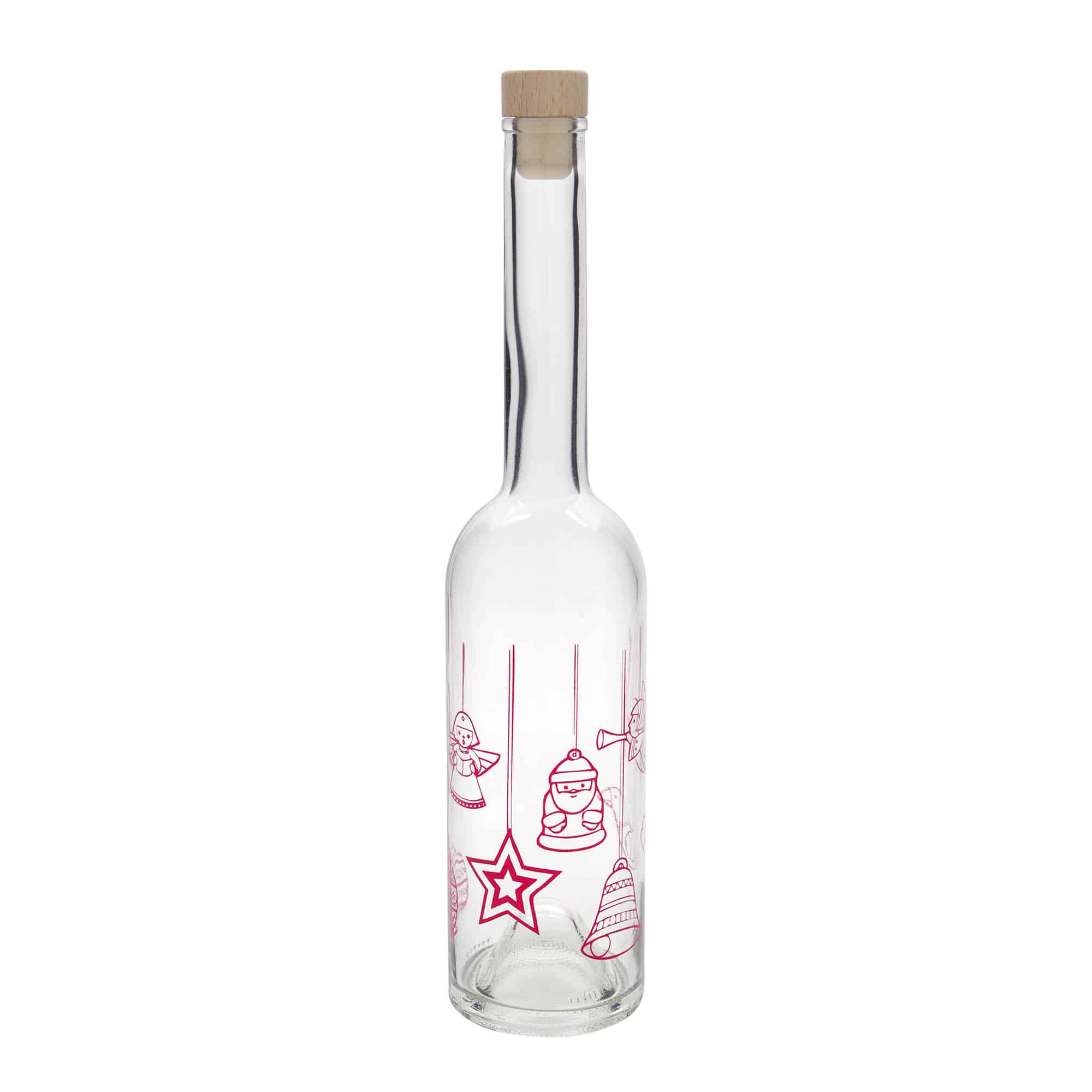 Skleněná lahev 500 ml 'Opera', motiv: Hvězdy, uzávěr: korek