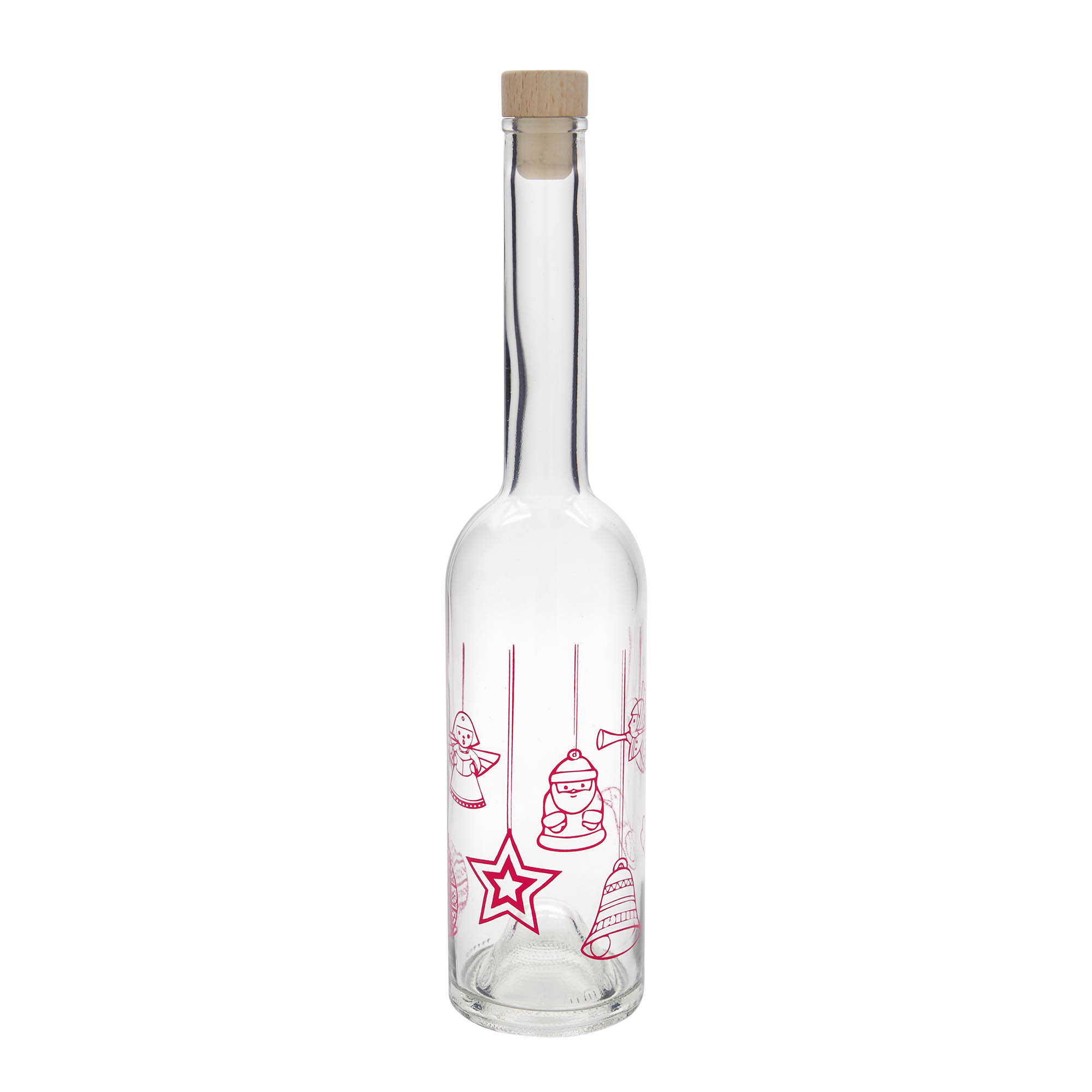 500 ml skleněná láhev 'Opera', motiv: hvězdy, hrdlo: korek