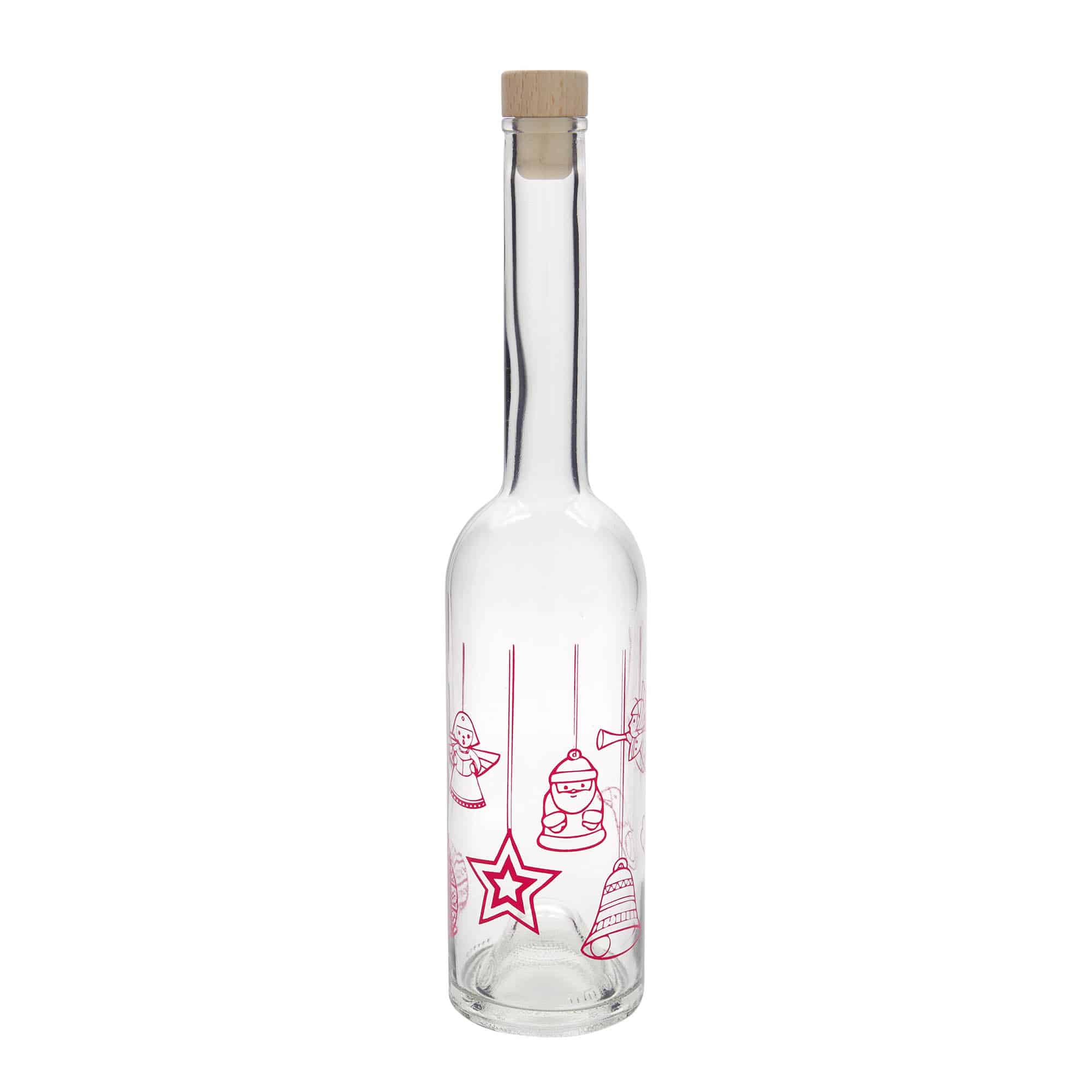 500 ml skleněná láhev 'Opera', motiv: hvězdy, hrdlo: korek