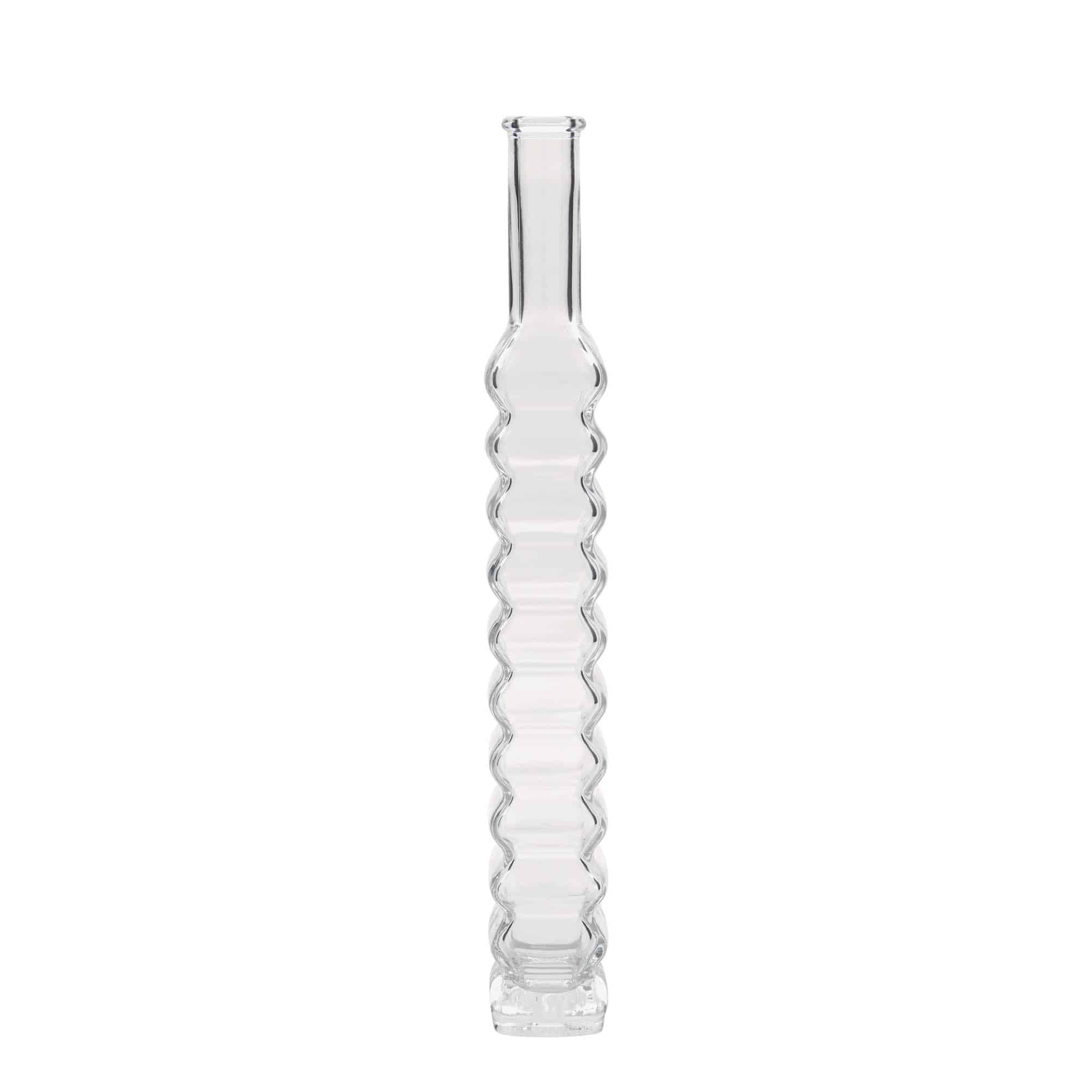 Skleněná lahev 200 ml , 'Řím', čtvercová, uzávěr: korek Skleněná lahev 200 ml , 'Řím', čtvercová, uzávěr: korek