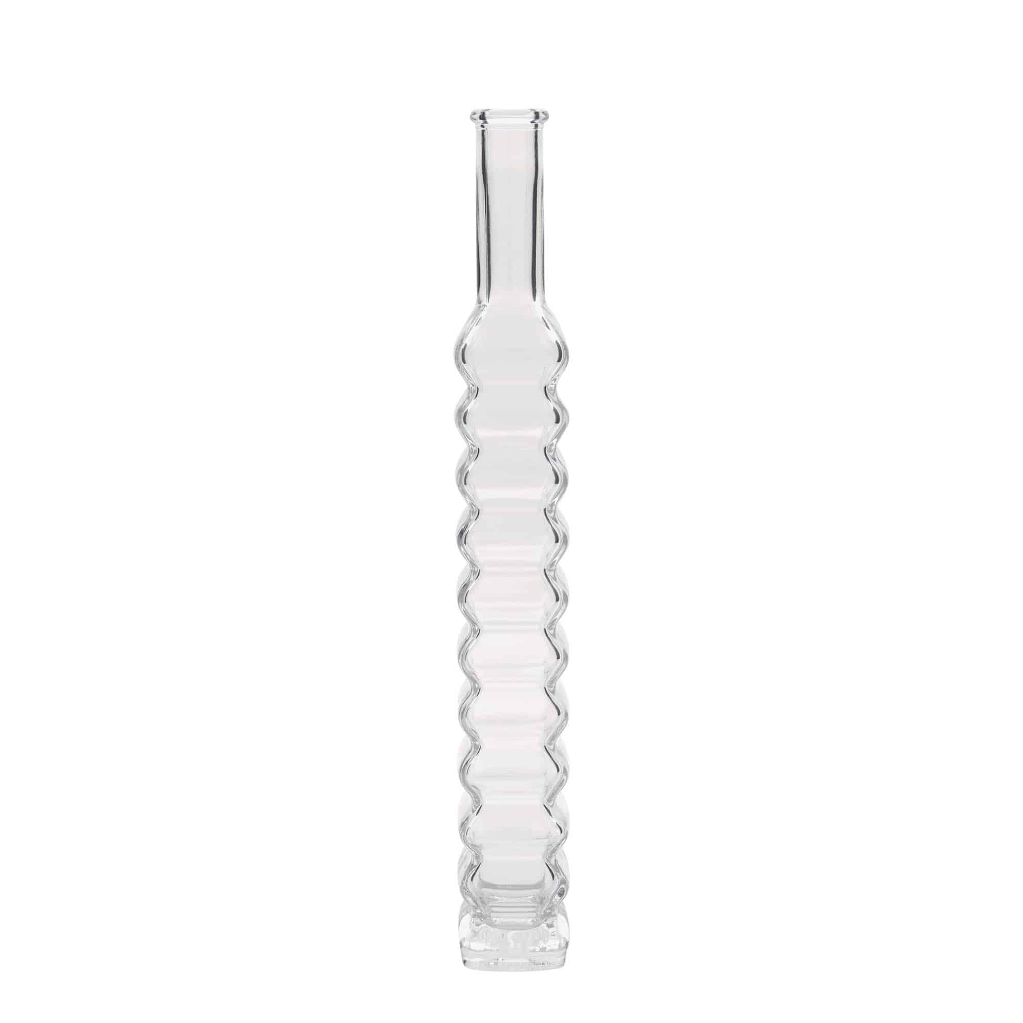 200 ml skleněná láhev 'Roma, čtvercová, hrdlo: korek'