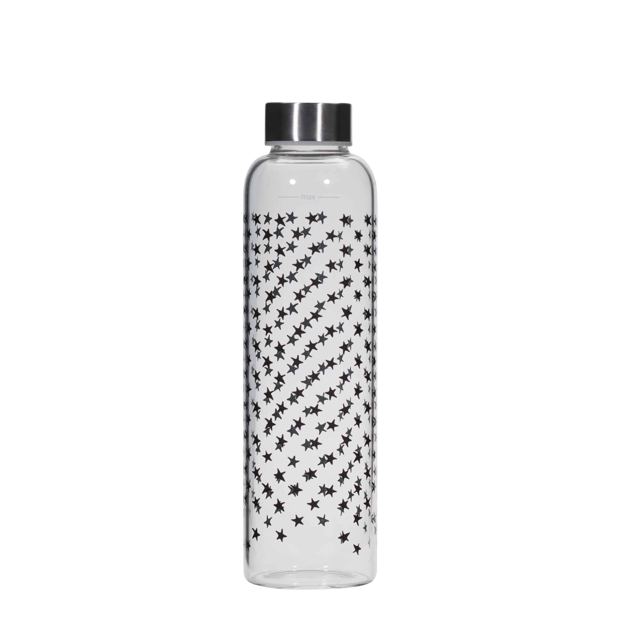 Lahev na pití 500 ml 'Perseus', motiv: černé hvězdy, uzávěr: šroubovací uzávěr