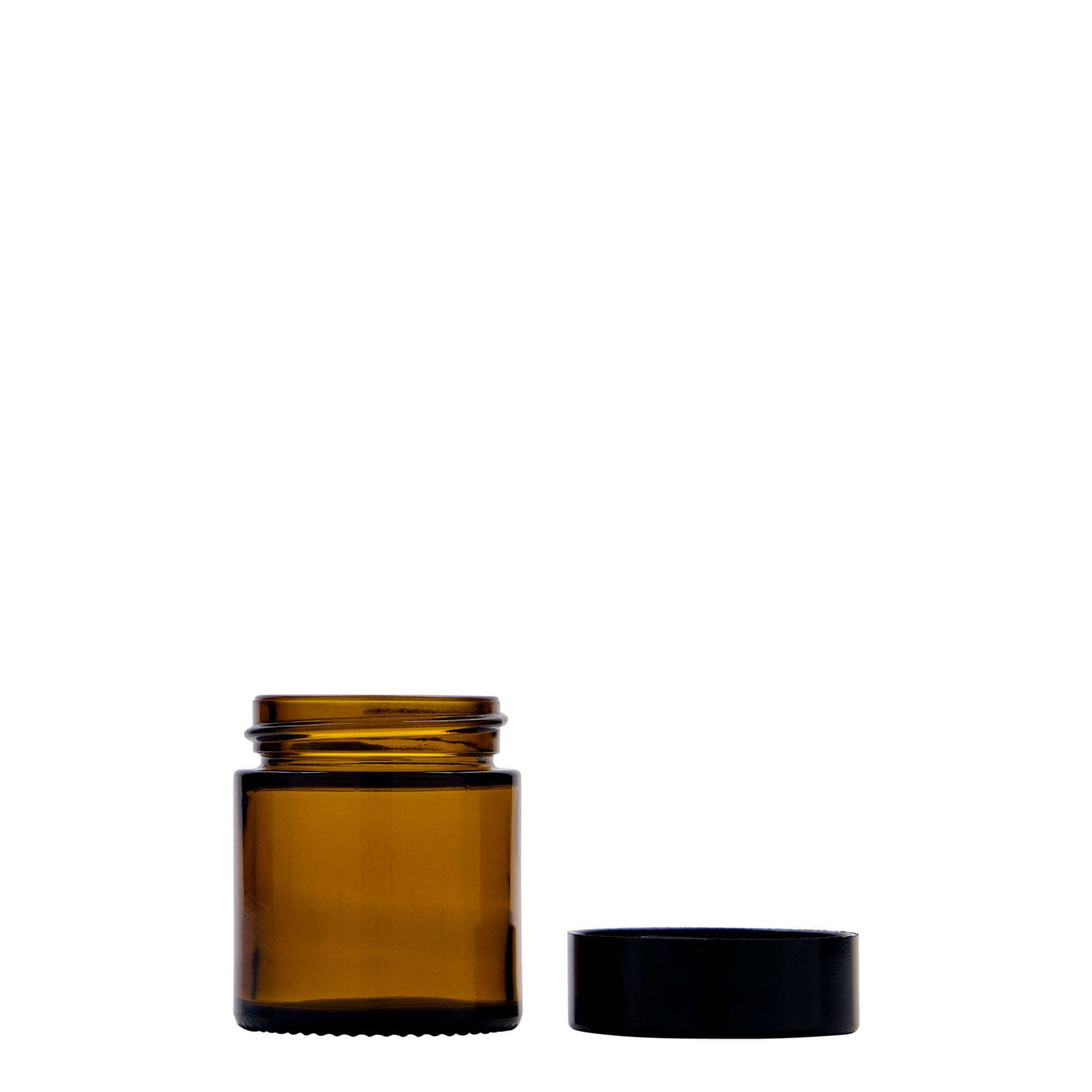 30 ml kelímek 'Brown Line', sklo, hnědý, hrdlo: závitové uzávěr
