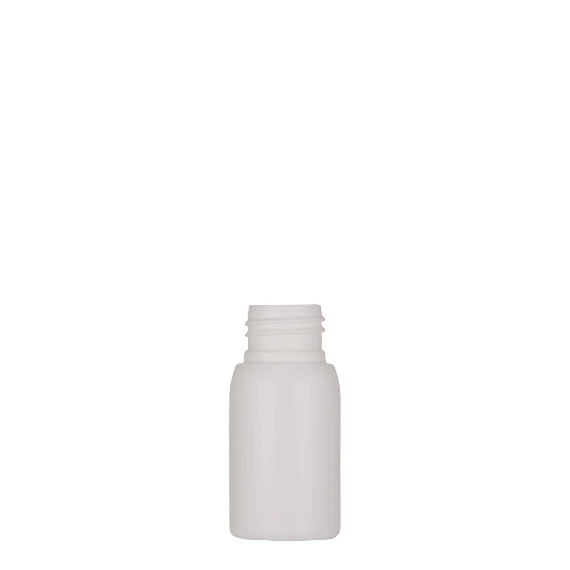 30 ml plastová láhev „Tuffy“, HDPE, bílá, hrdlo: 24/410