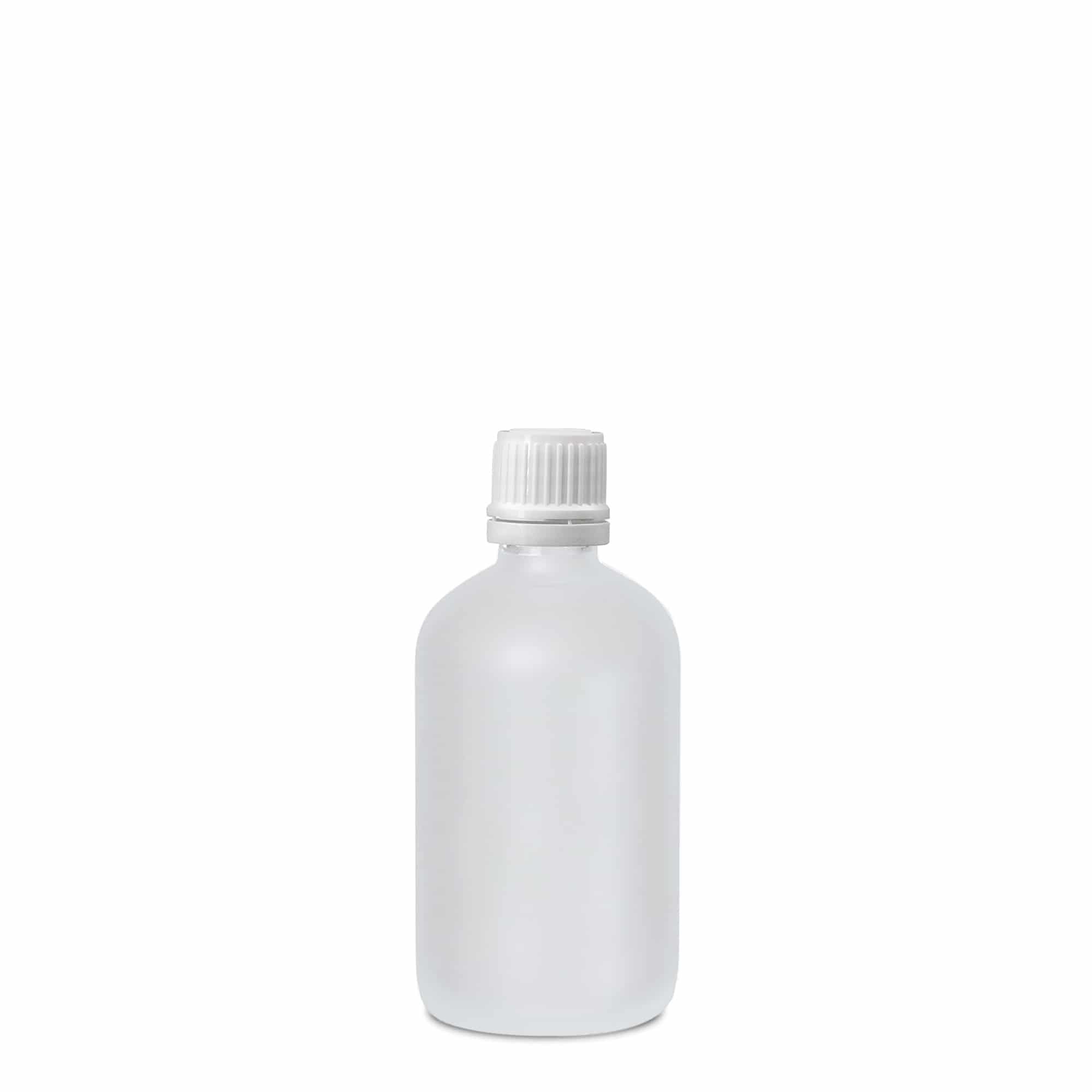 100 ml lékovka, sklo, matovaná, hrdlo: DIN 18