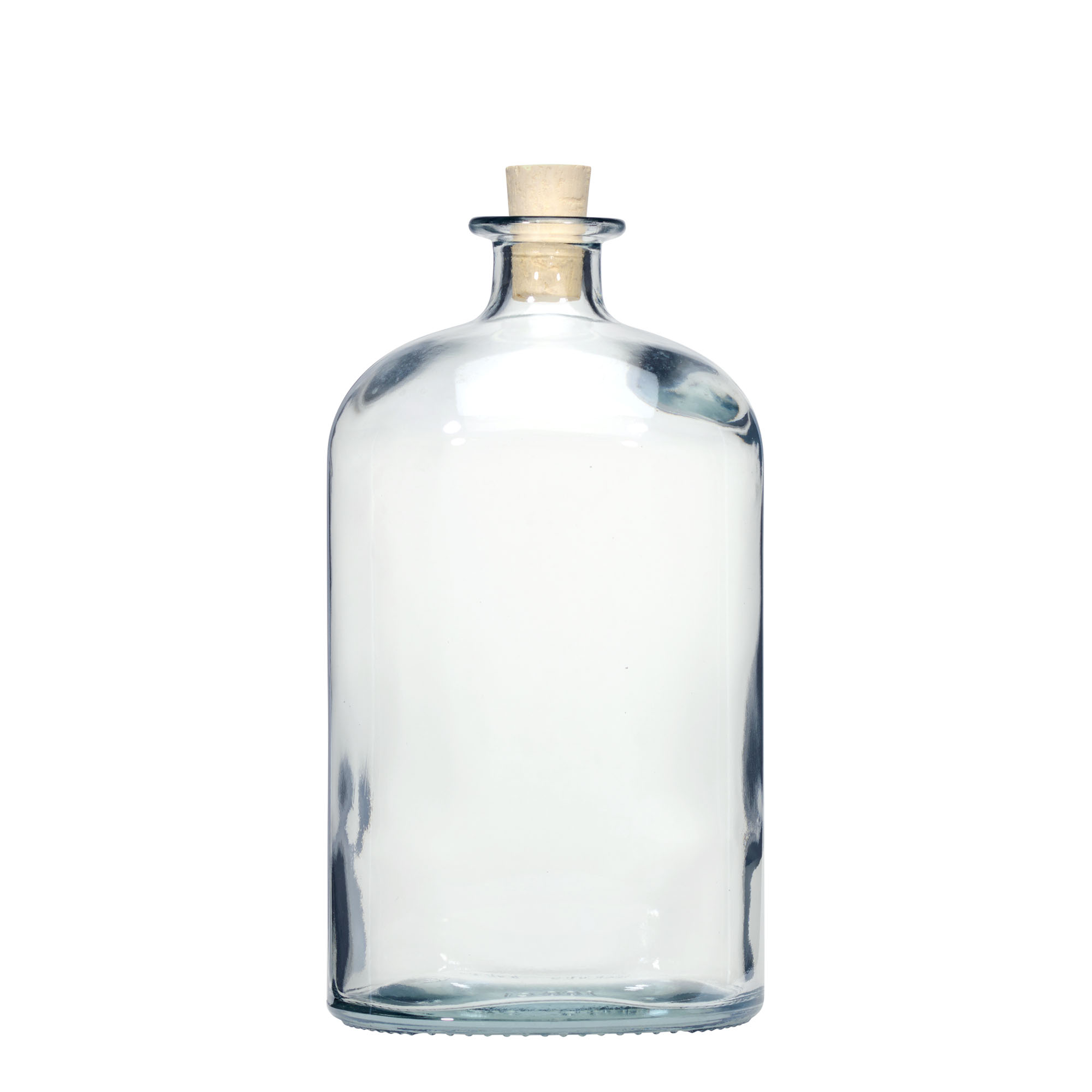 1.000 ml skleněná láhev 'Dundee', oválná, hrdlo: korek 1.000 ml skleněná láhev 'Dundee', oválná, hrdlo: korek