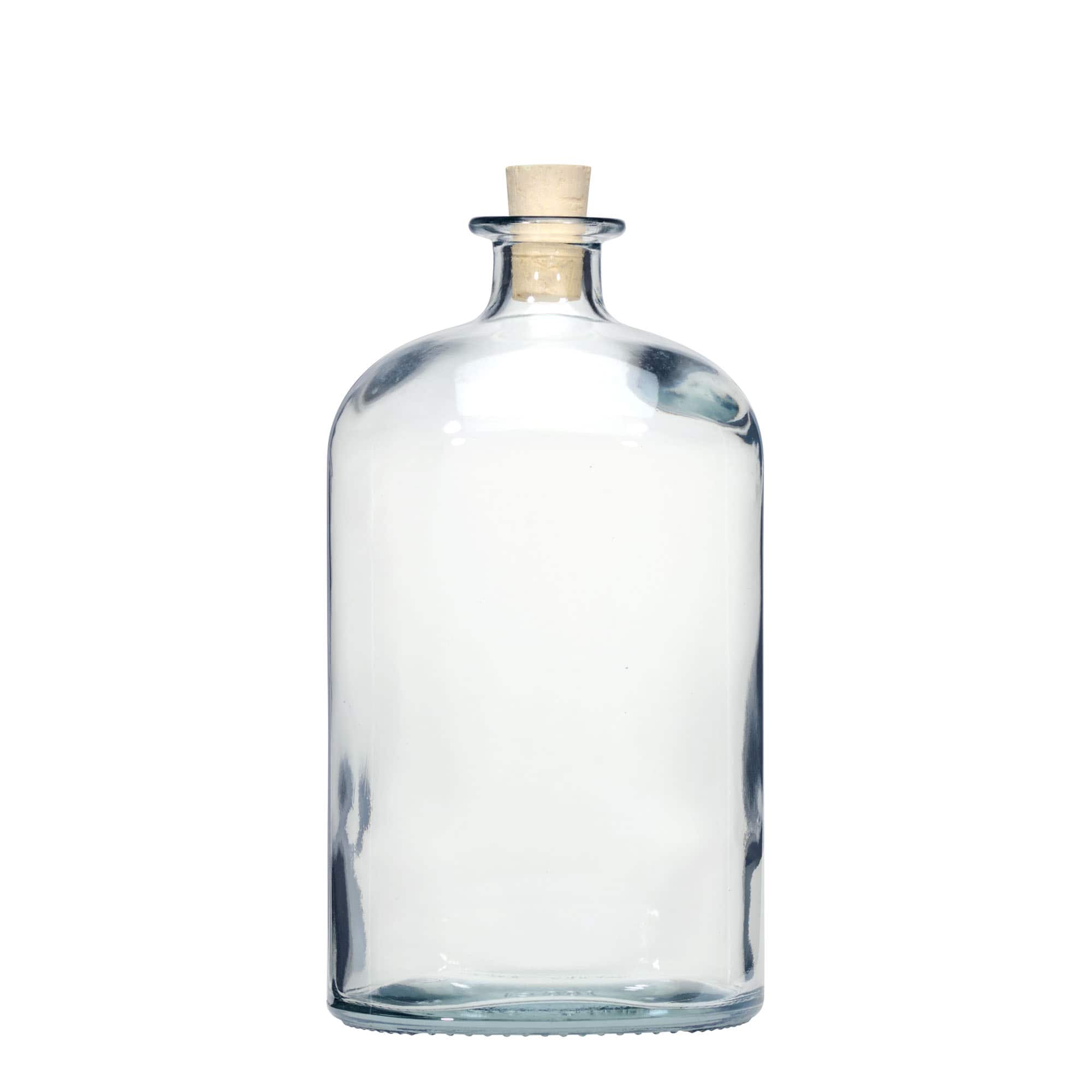 1.000 ml skleněná láhev 'Dundee', oválná, hrdlo: korek