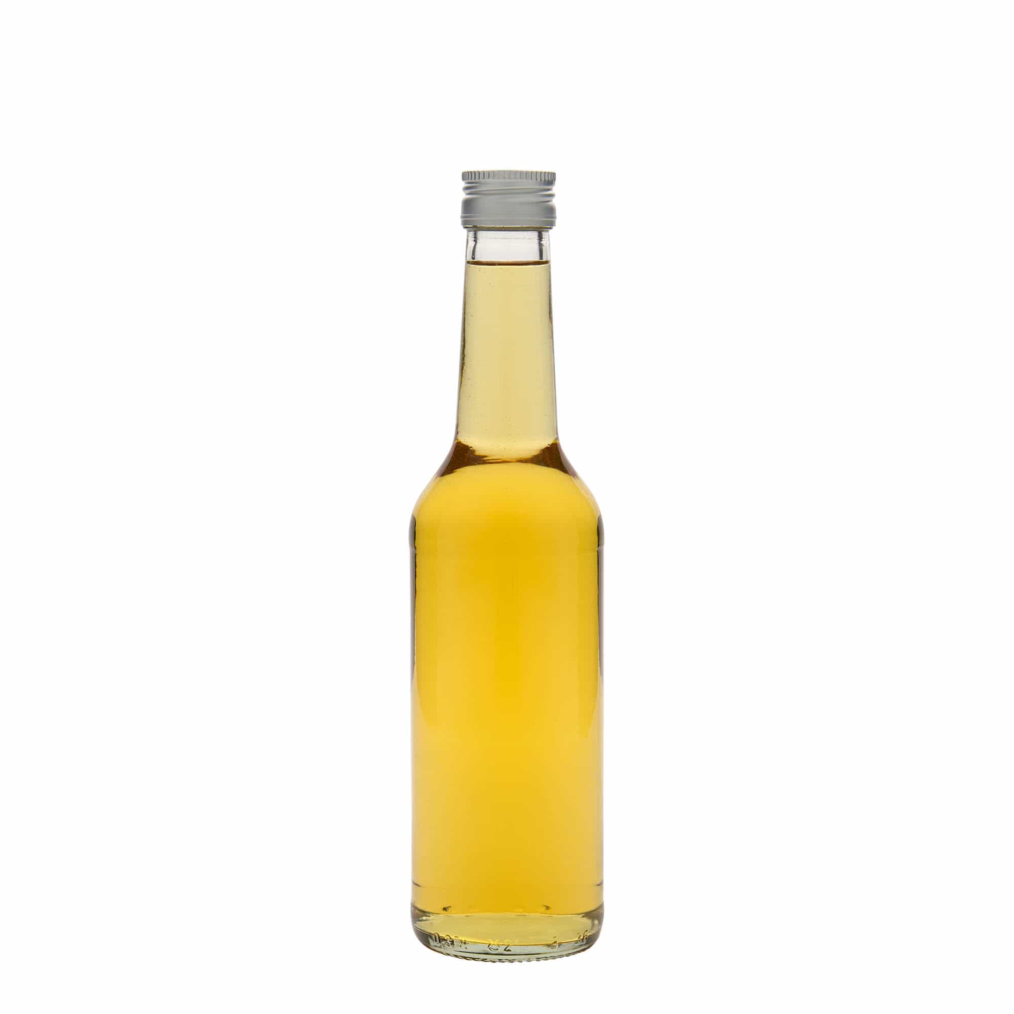350 ml skleněná láhev s přímým hrdlem, hrdlo: PP 28