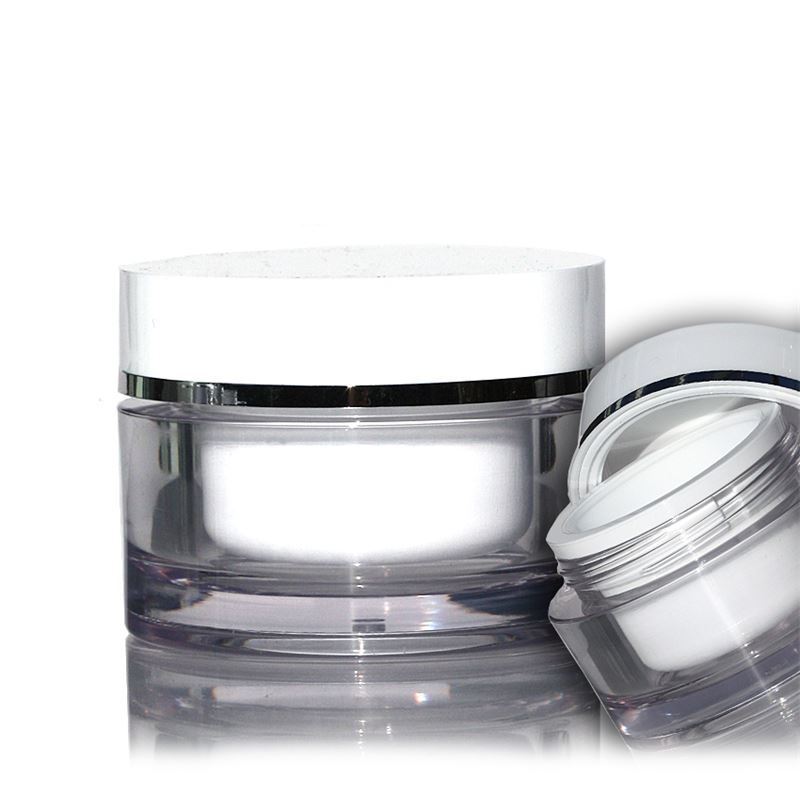 30 ml kelímek, SAN-plast, bílý, hrdlo: šroubovací uzávěr