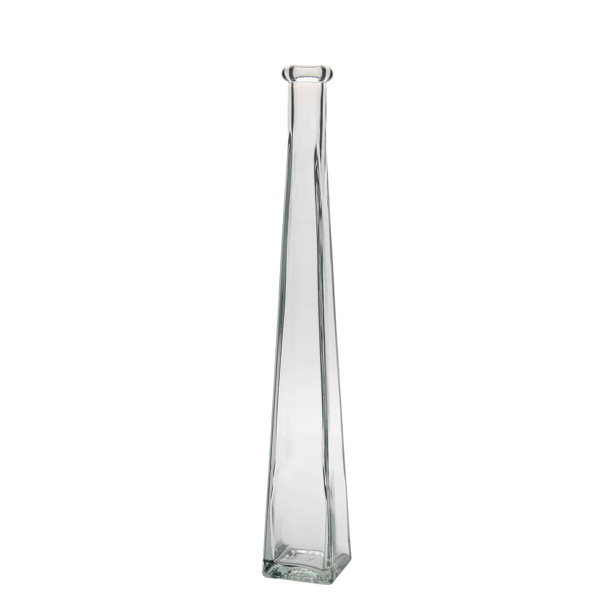 Skleněná lahev 200 ml 'Dama Quadrato', čtvercová, uzávěr: korek