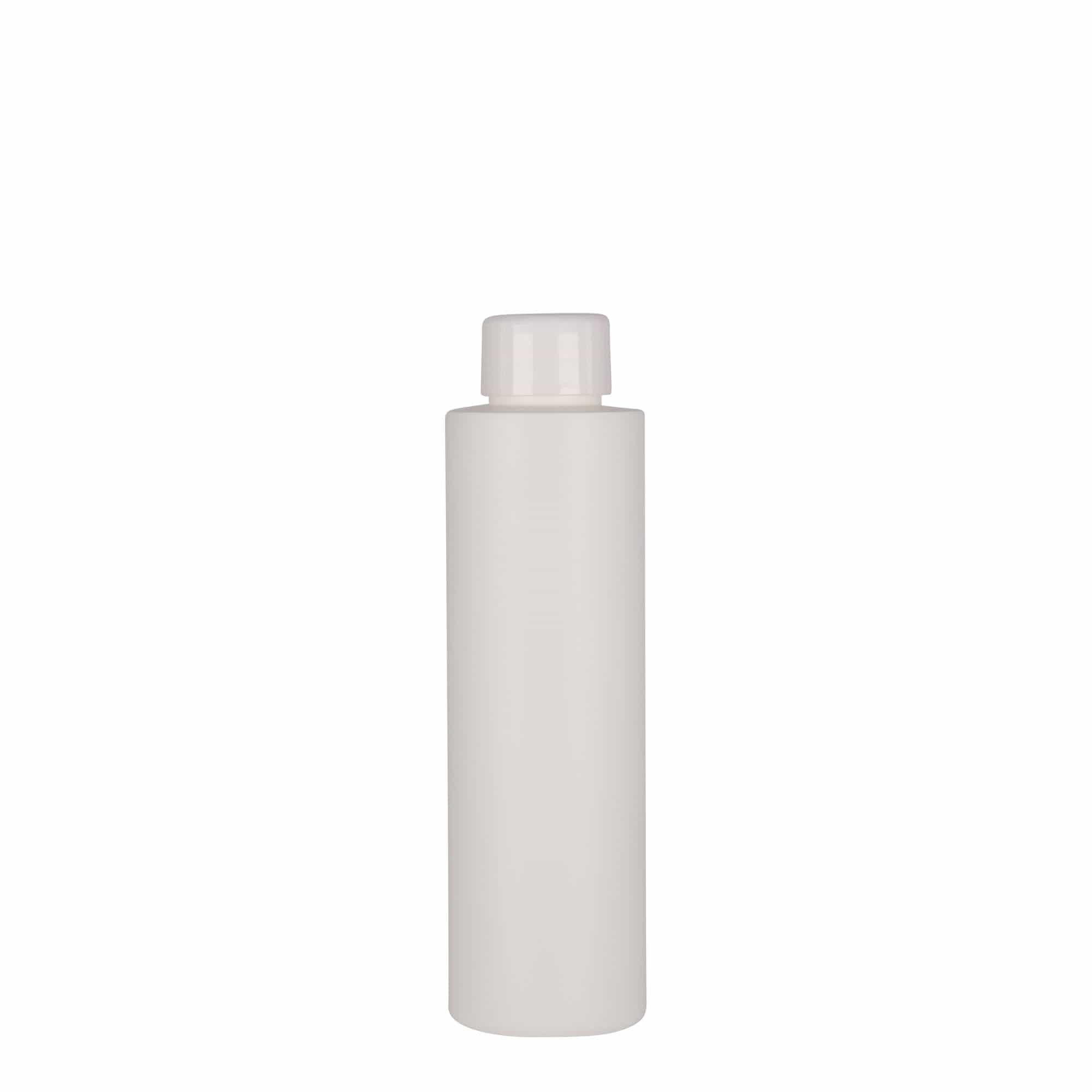 150 ml plastová láhev 'Pipe', HDPE, bílá, hrdlo: 24/410
