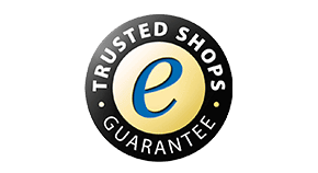 Logo důvěryhodných obchodů Logo Trusted Shops v barvě na bílém pozadí