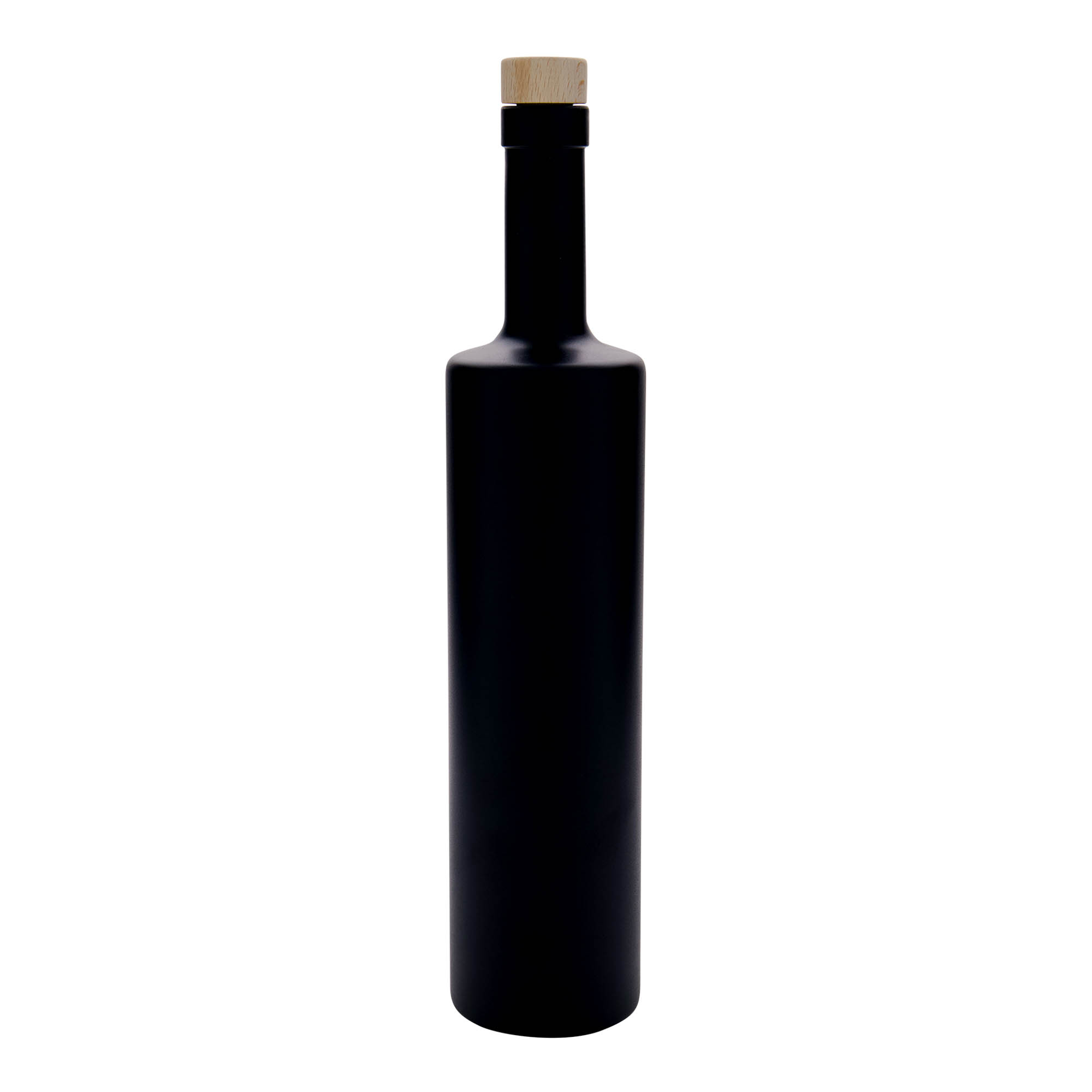 700 ml skleněná láhev 'Centurio', černá, hrdlo: korek 700 ml skleněná láhev 'Centurio', černá, hrdlo: korek