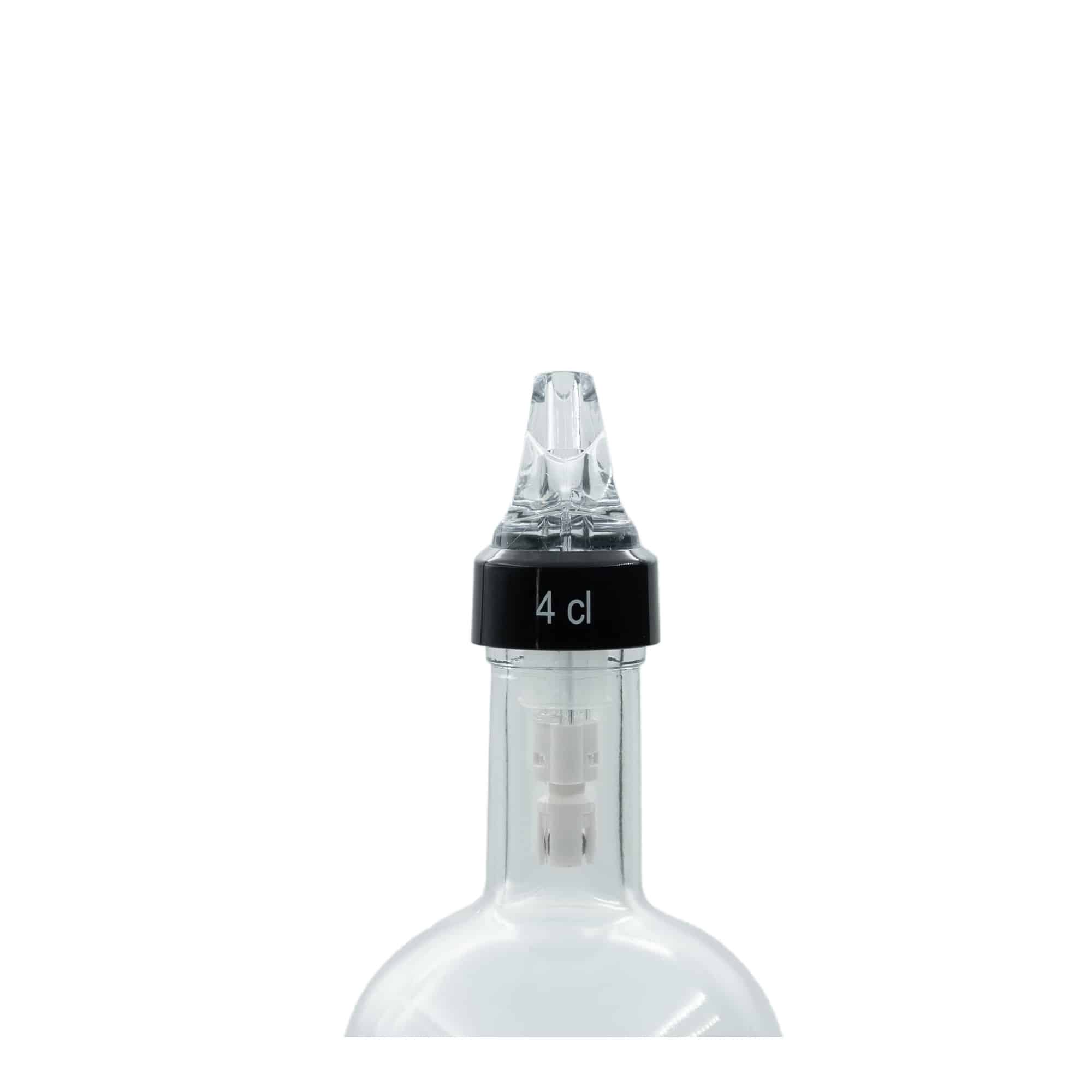 Dávkovač „Auto Pour“ 4 cl, PE plast, průhledný