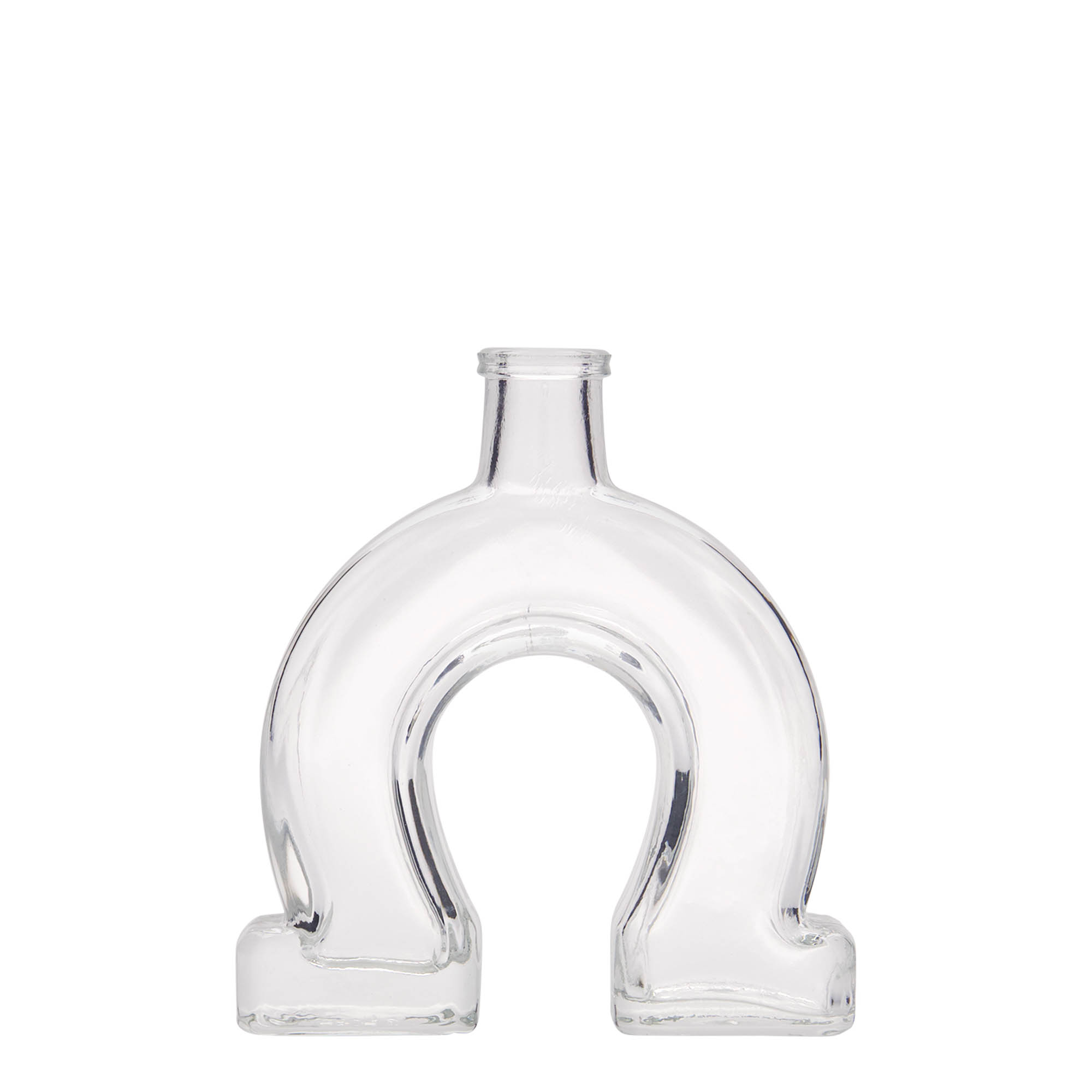 100 ml skleněná láhev „Podkova“, hrdlo: korek
