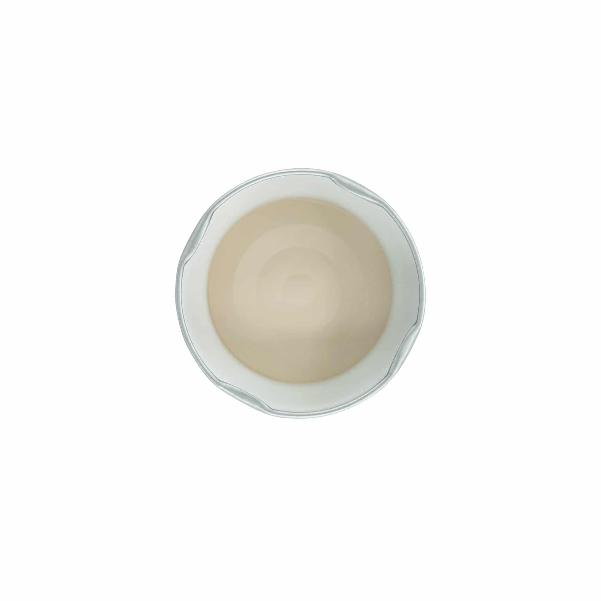 Uzávěr Deep Twist Off, pocínovaný plech, stříbrný, pro ústí: Deep-TO 63