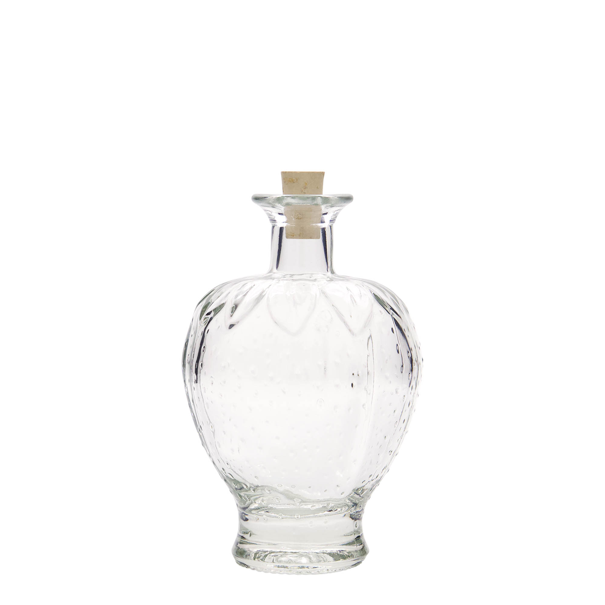 200 ml skleněná láhev 'Jahoda', hrdlo: korek