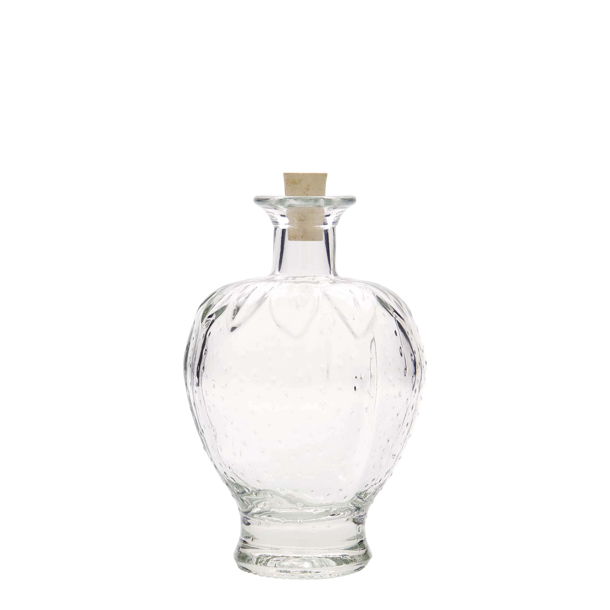 200 ml skleněná láhev 'Jahoda', hrdlo: korek