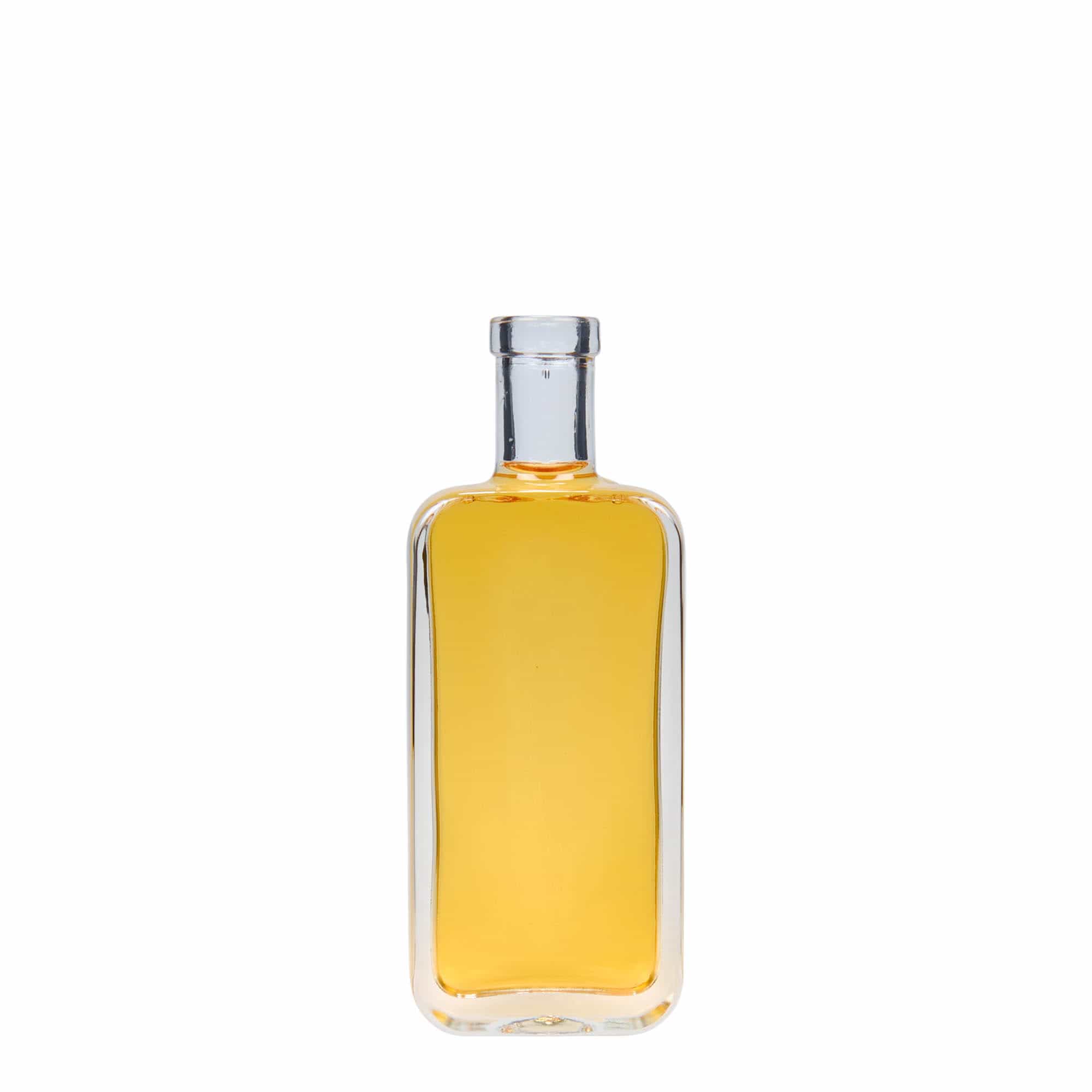 100 ml skleněná lahvička 'Nice', obdélníková, hrdlo: korek