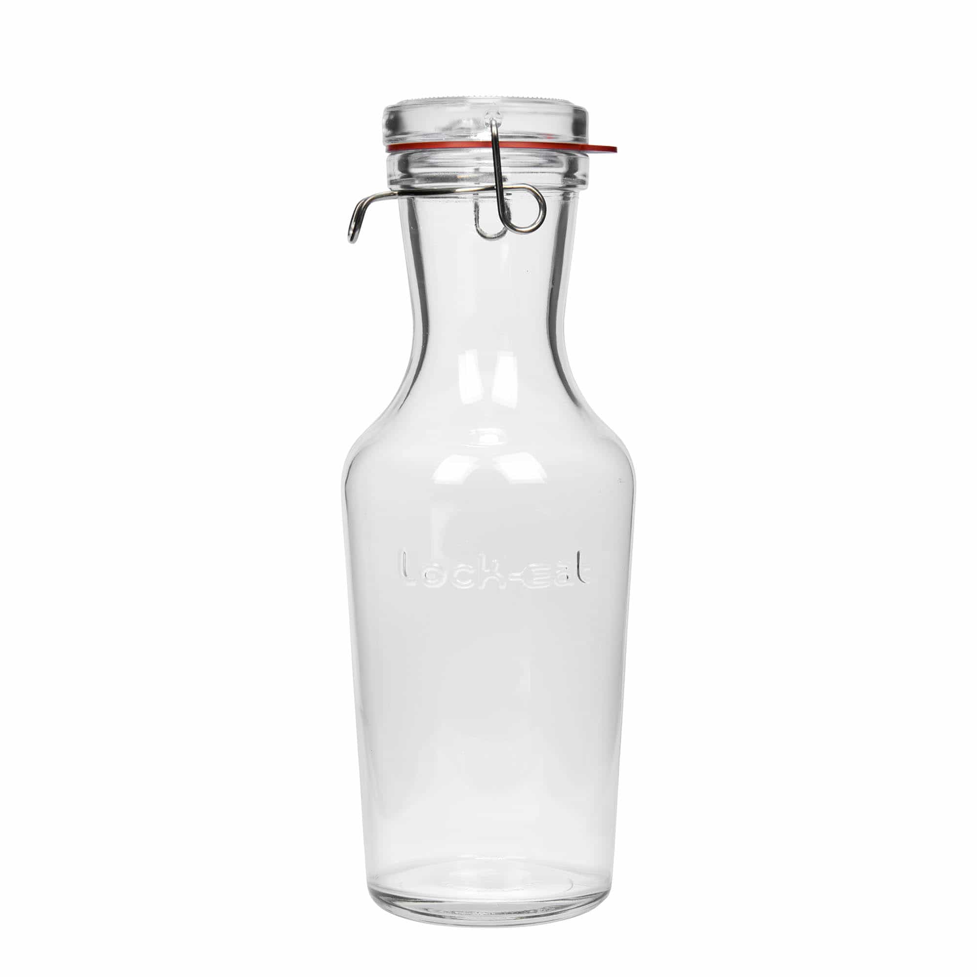 Skleněná karafa 1000 ml 'Lock-Eat', uzávěr: drátěný uzávěr
