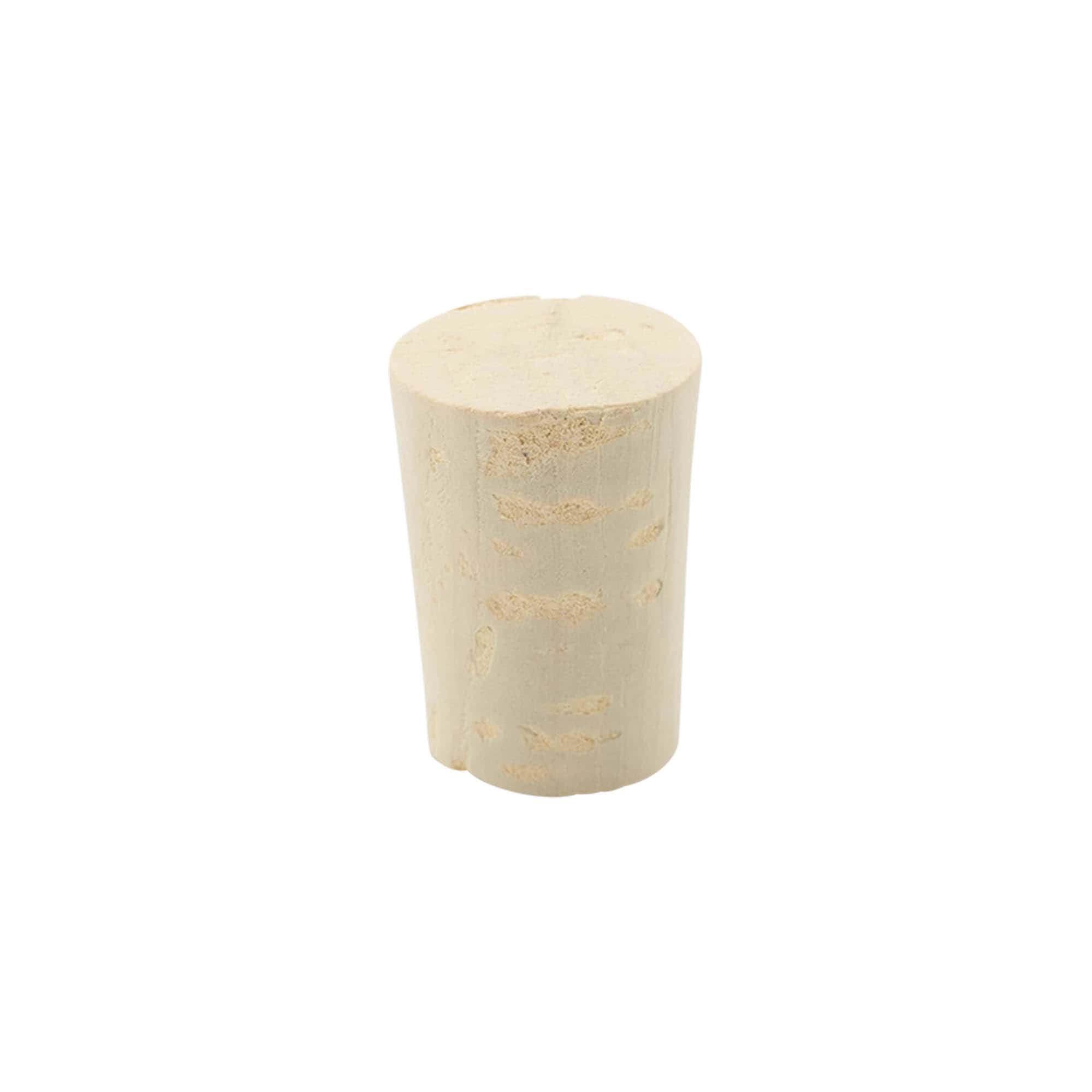 Špičatý korek 19-23 x 33, přírodní korek, bělený, pro hrdlo: korek