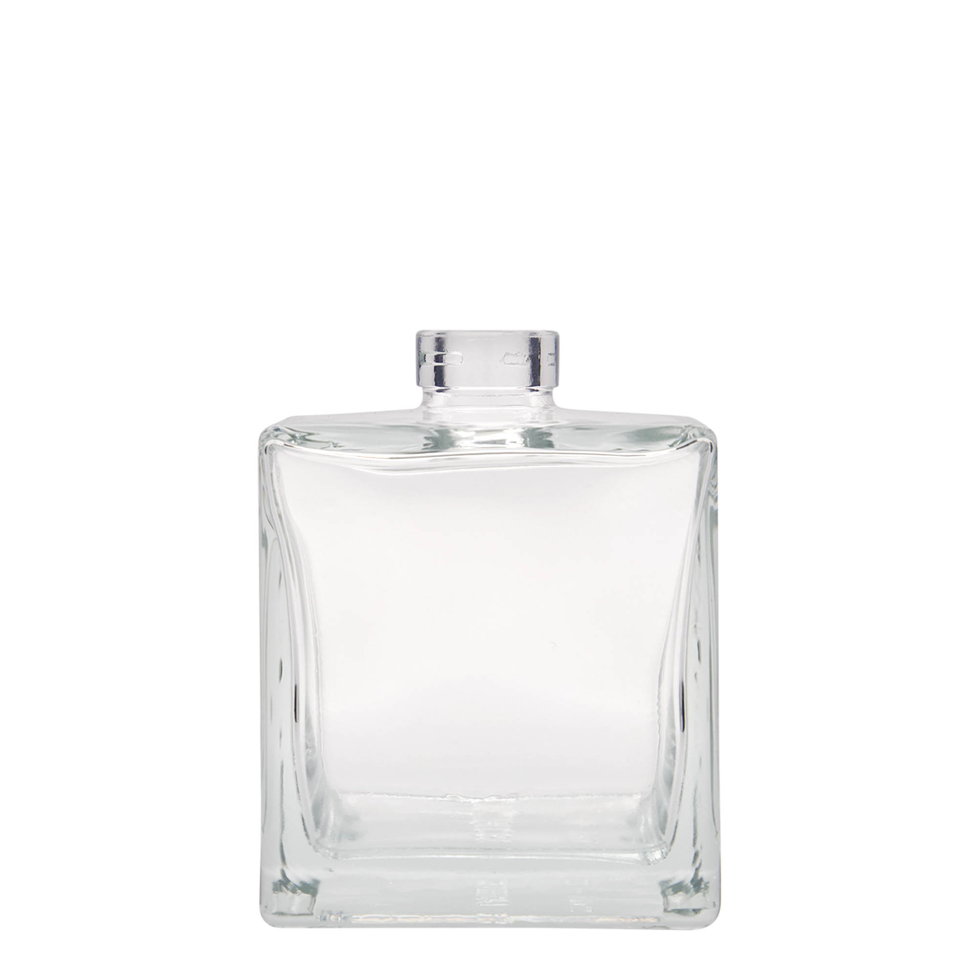 500 ml skleněná láhev 'Cube', čtvercová, hrdlo: korek