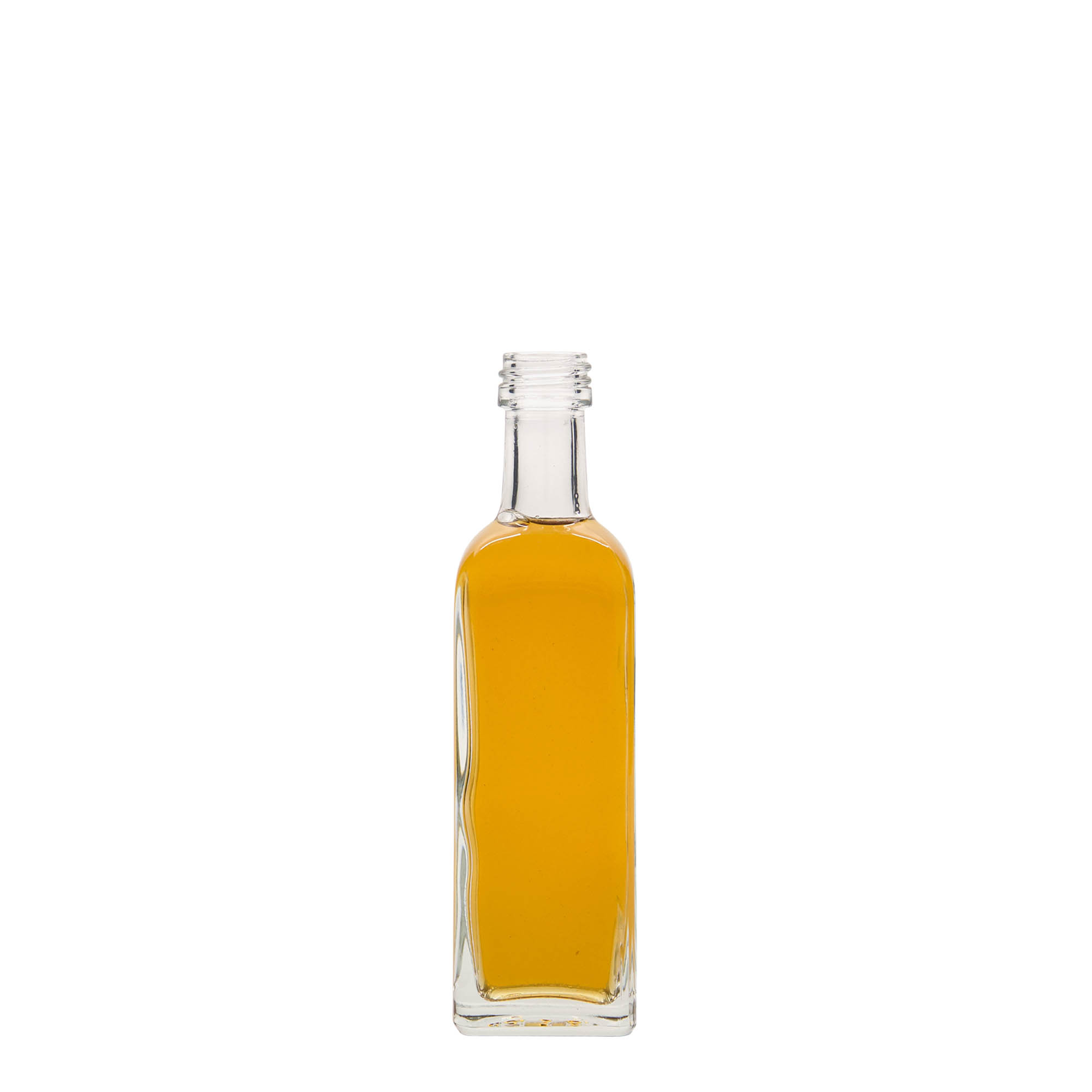 60 ml skleněná lahvička 'Marasca', čtvercová, hrdlo: PP 18
