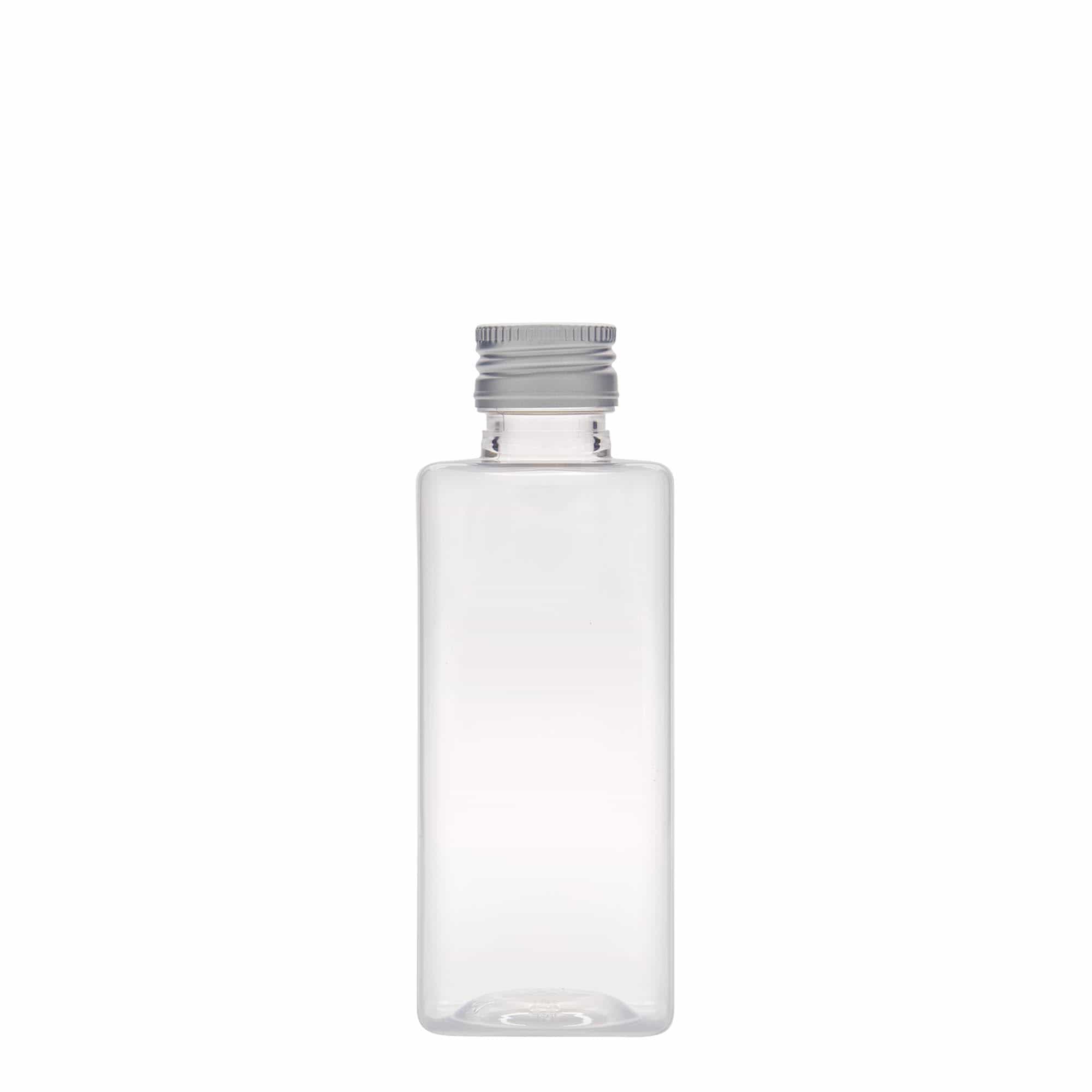250 ml PET láhev 'Karl', čtvercová, plast, hrdlo: PP 28