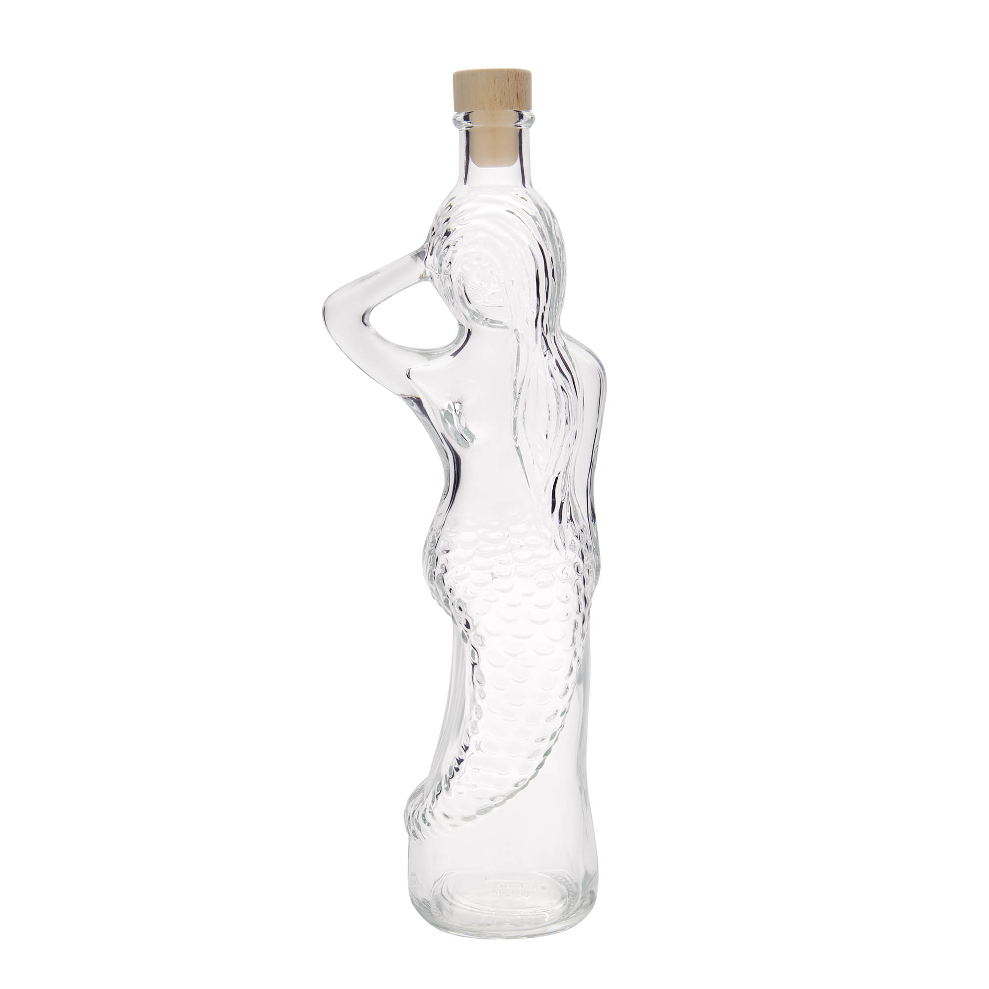 500 ml skleněná láhev 'Mořská panna', hrdlo: korek 500 ml skleněná láhev 'Mořská panna', hrdlo: korek
