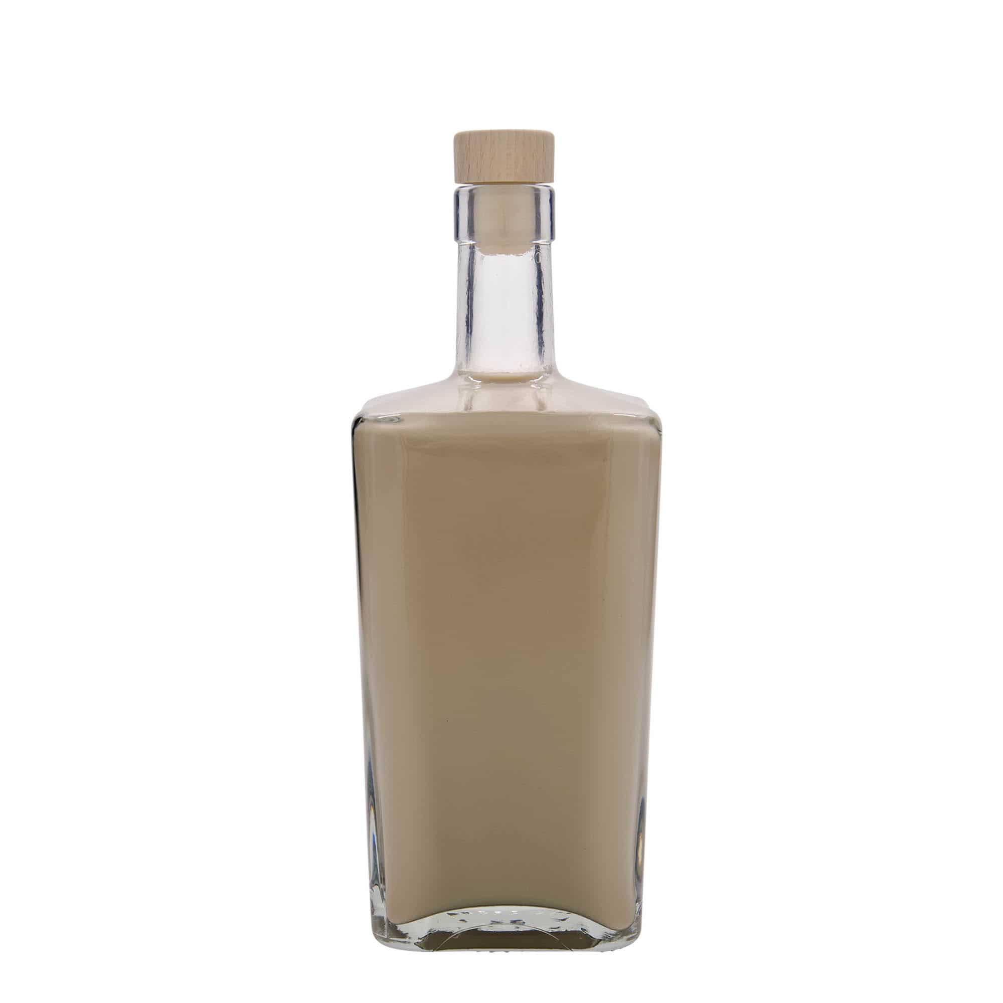Skleněná lahev 700 ml 'Noel', čtvercová, uzávěr: korek