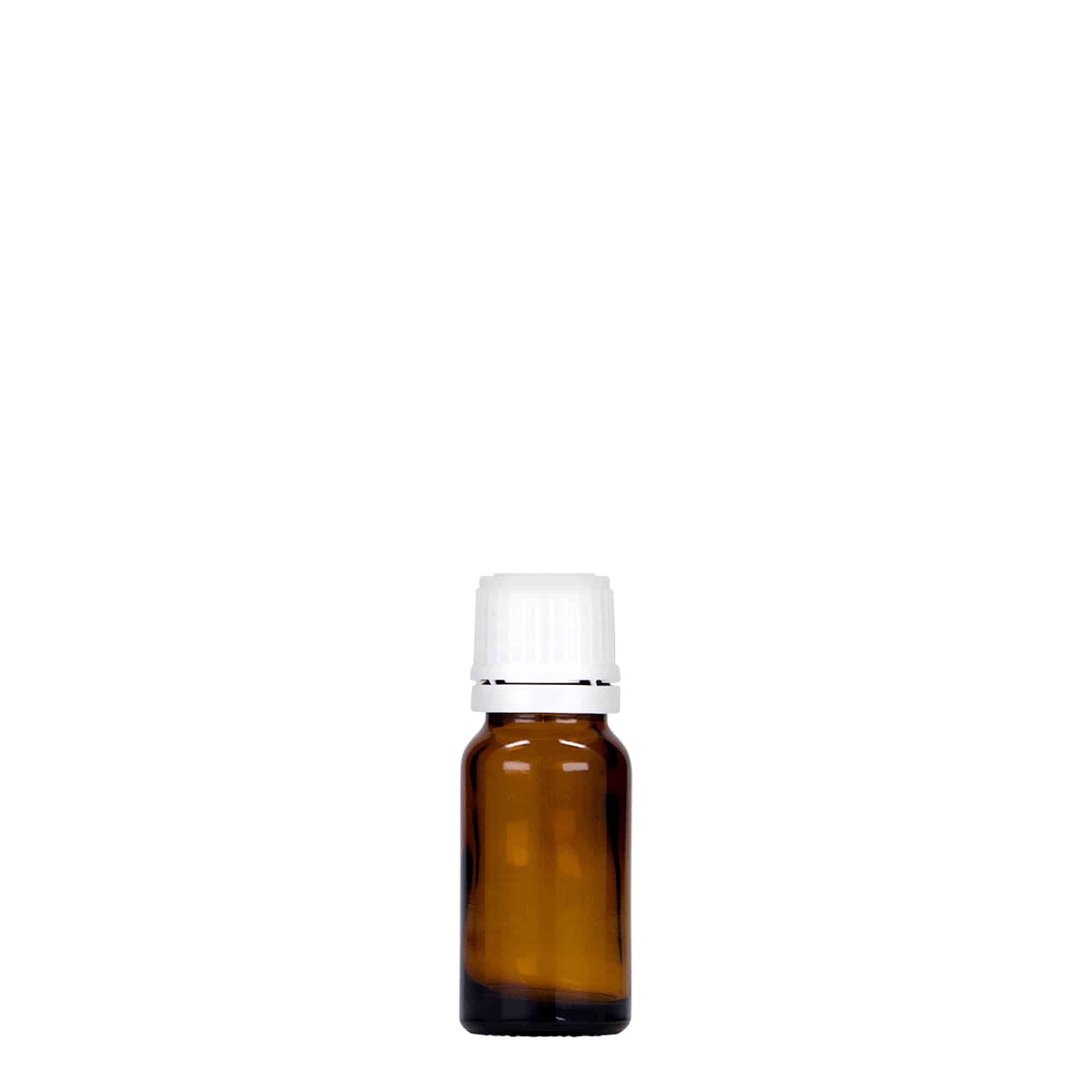 10 ml lékovka, sklo, hnědá, hrdlo: DIN 18