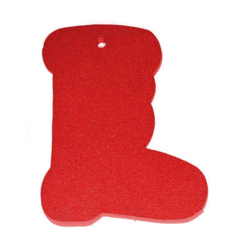 Závěsný štítek bota, červený Závěsný štítek bota, červený