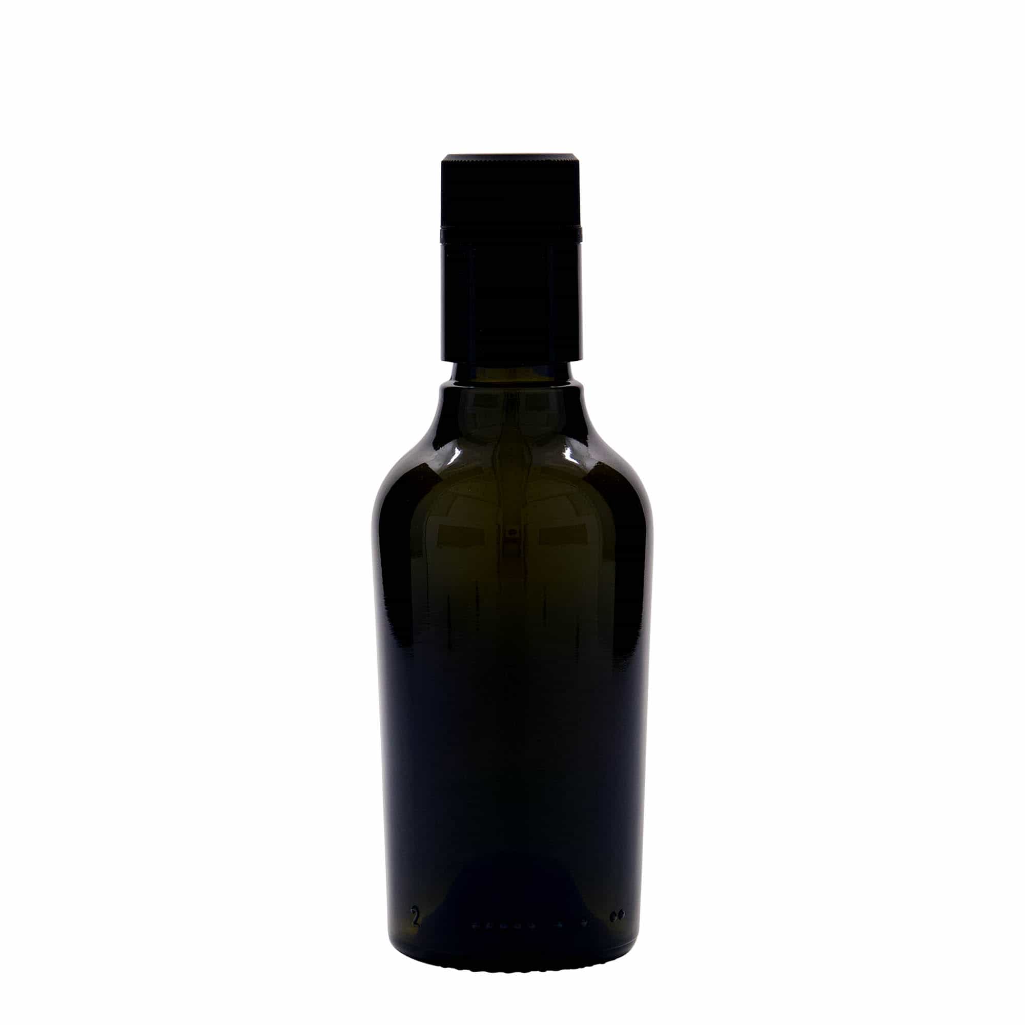 Lahev na ocet/olej 250 ml 'Oleum', sklo, starožitná zelená, ústí: DOP