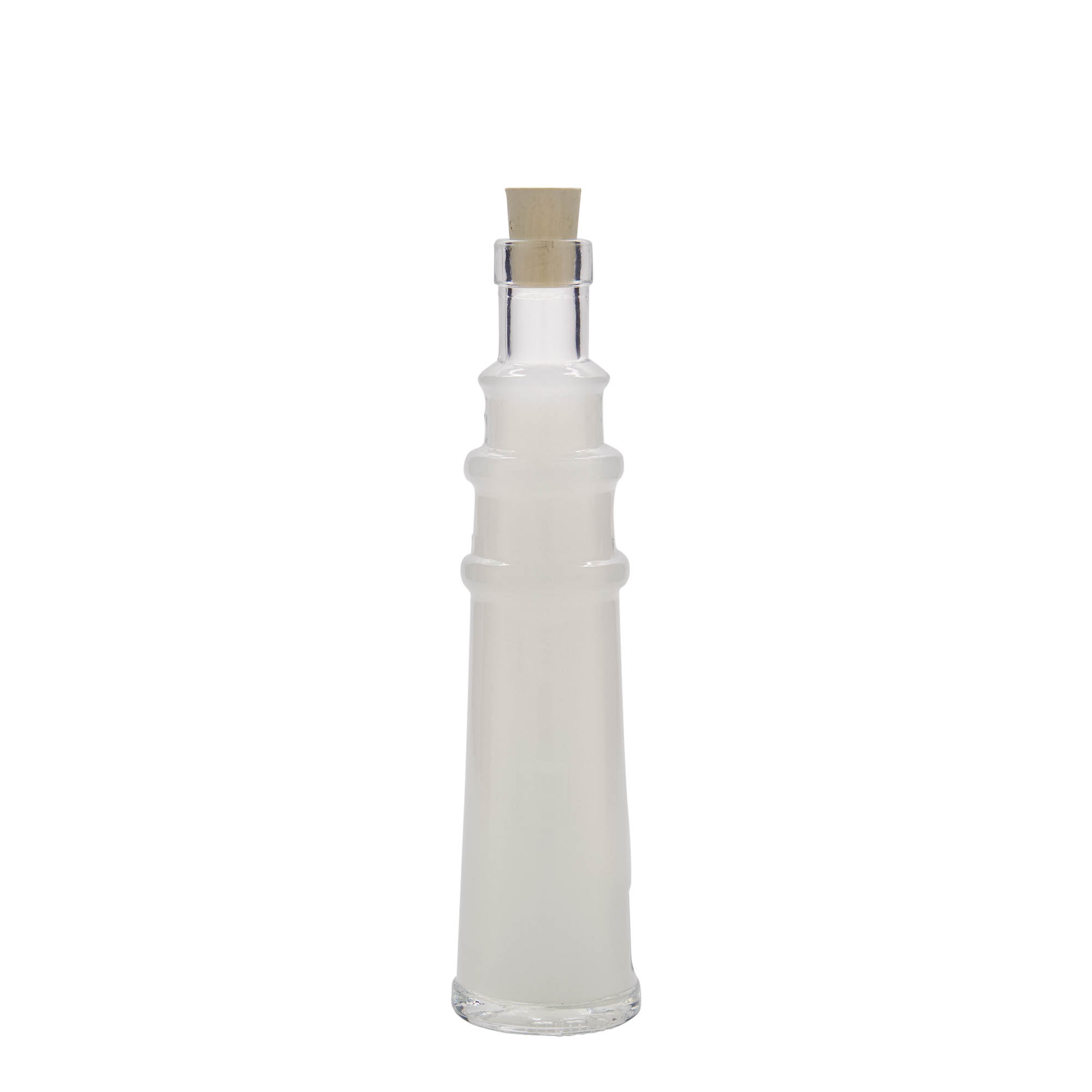 100 ml skleněná lahvička 'Maják', hrdlo: korek 100 ml skleněná lahvička 'Maják', hrdlo: korek