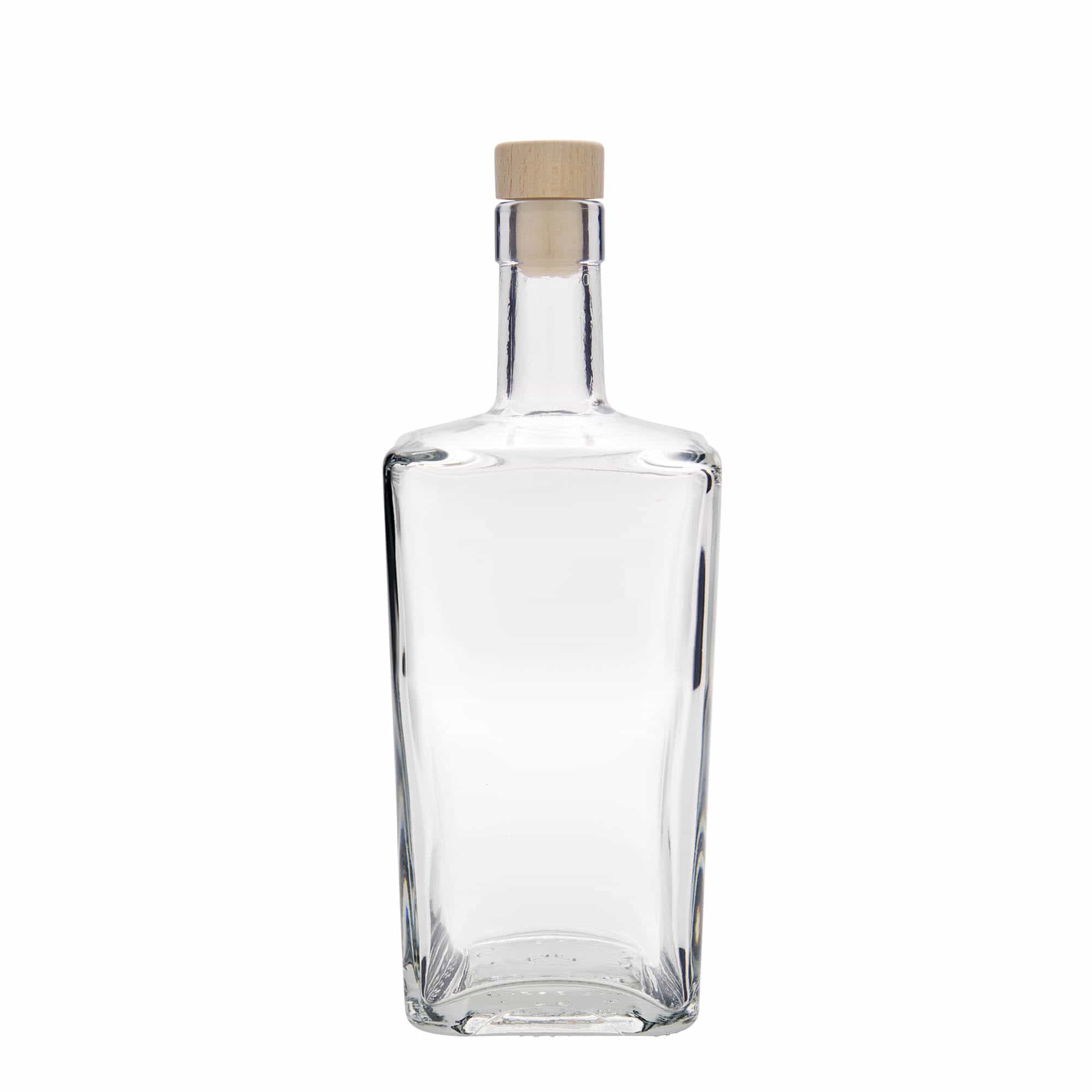 700 ml skleněná láhev 'Noel', čtvercová, hrdlo: korek