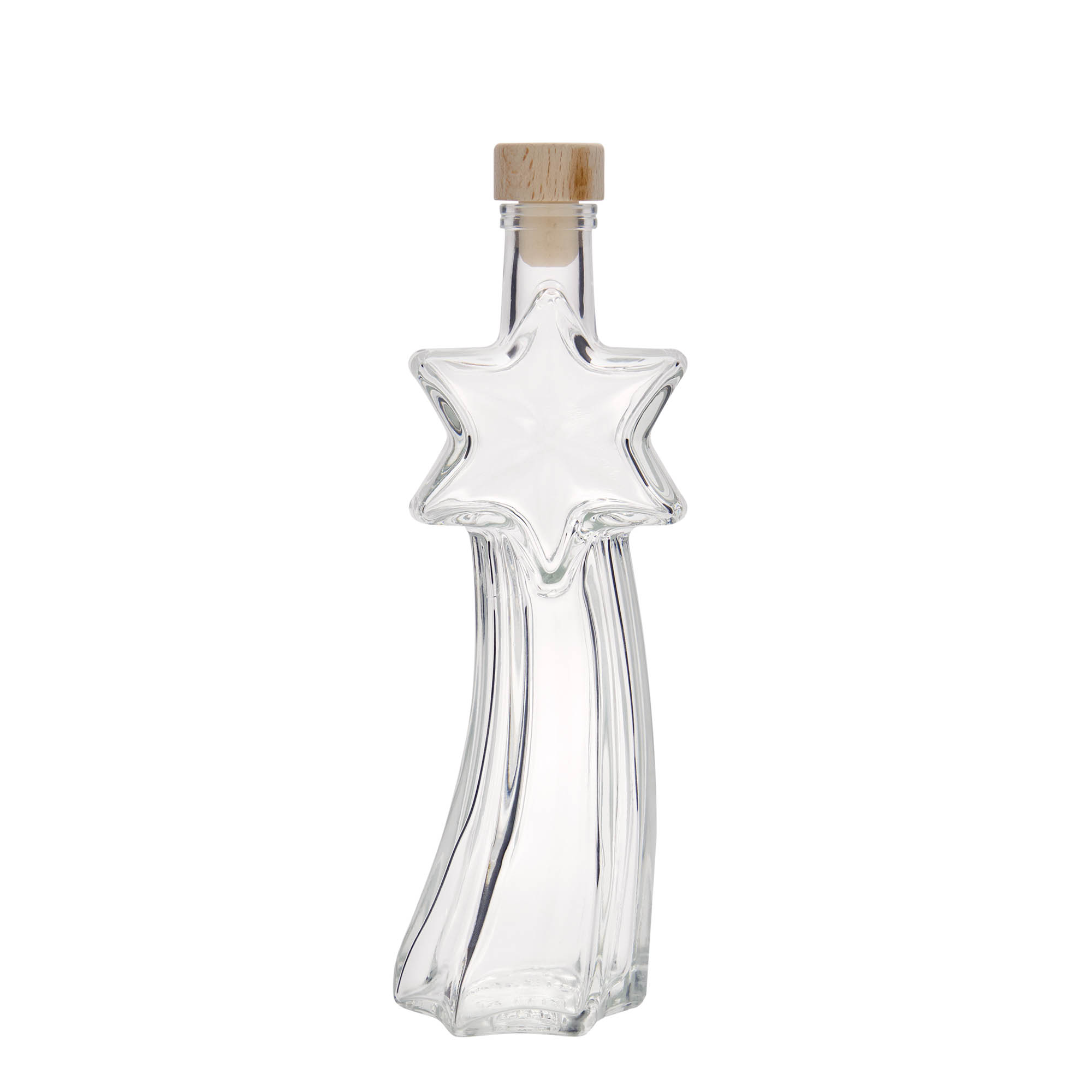 200 ml skleněná láhev 'Sternschnuppe', hrdlo: korek