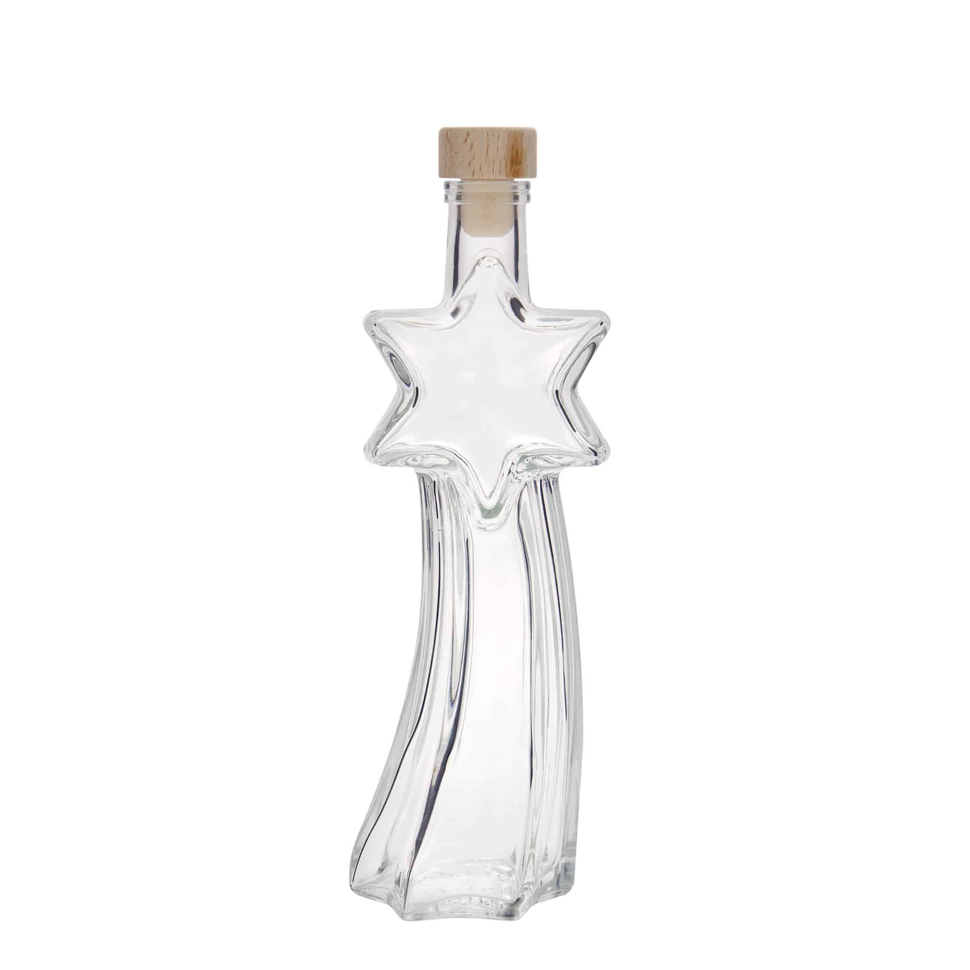 200 ml skleněná láhev 'Sternschnuppe', hrdlo: korek